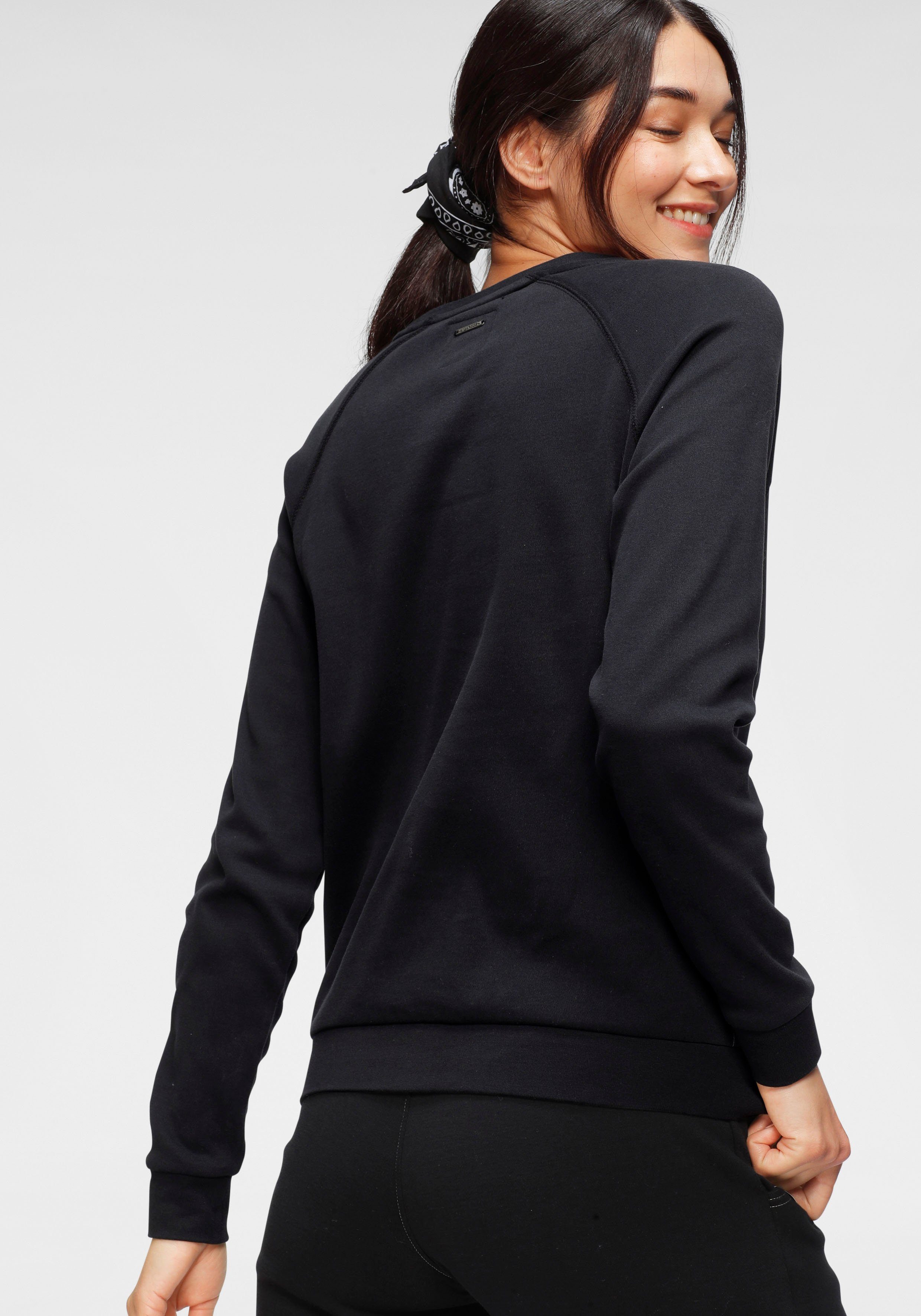 KangaROOS Sweatshirt Lange mouwen, figuurvolgende snit, met print, ronde hals