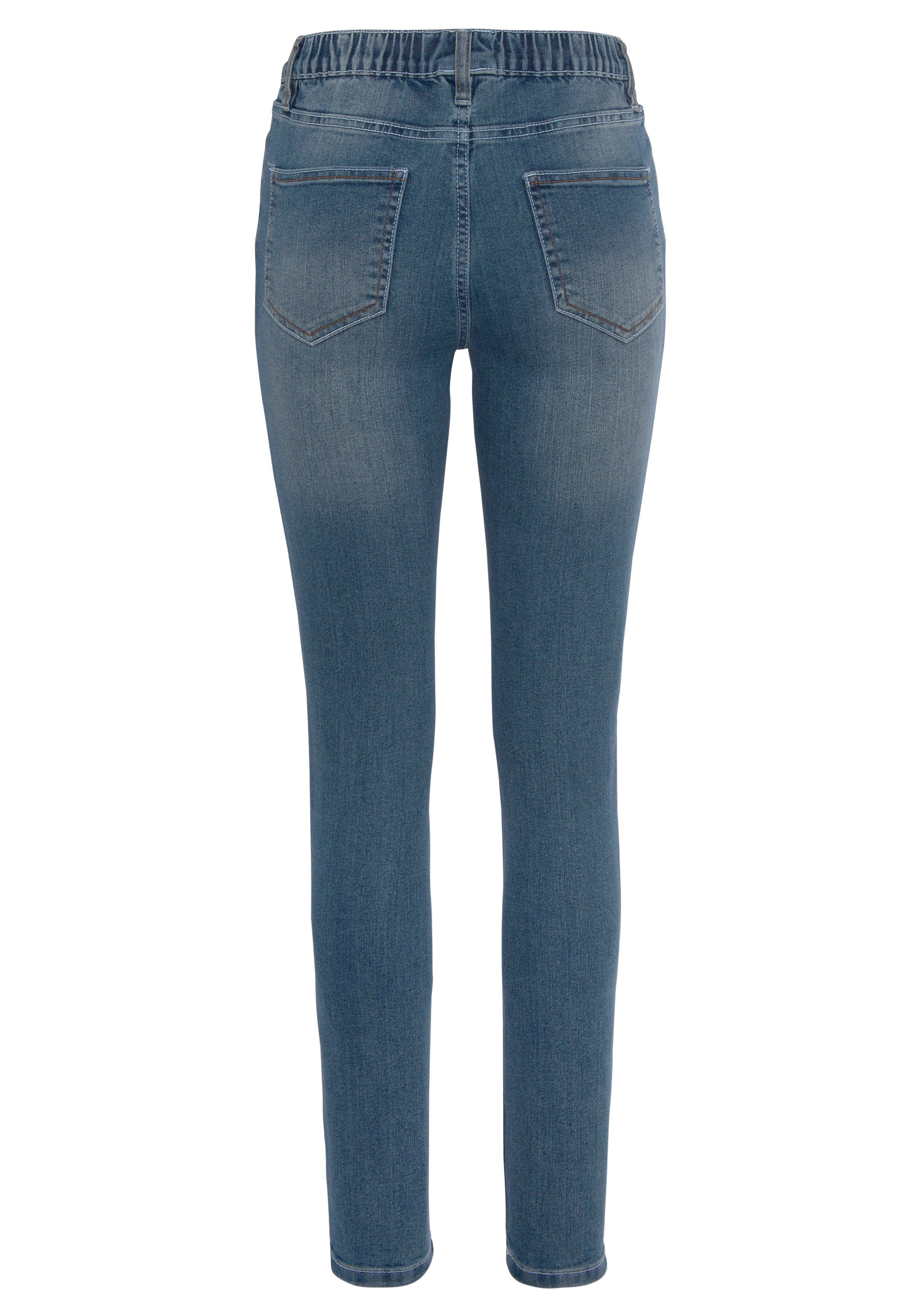 Flashlights Jeggings strakke pasvorm, skinny jeans, used-look-wassing, hoge taille (Set van 2)