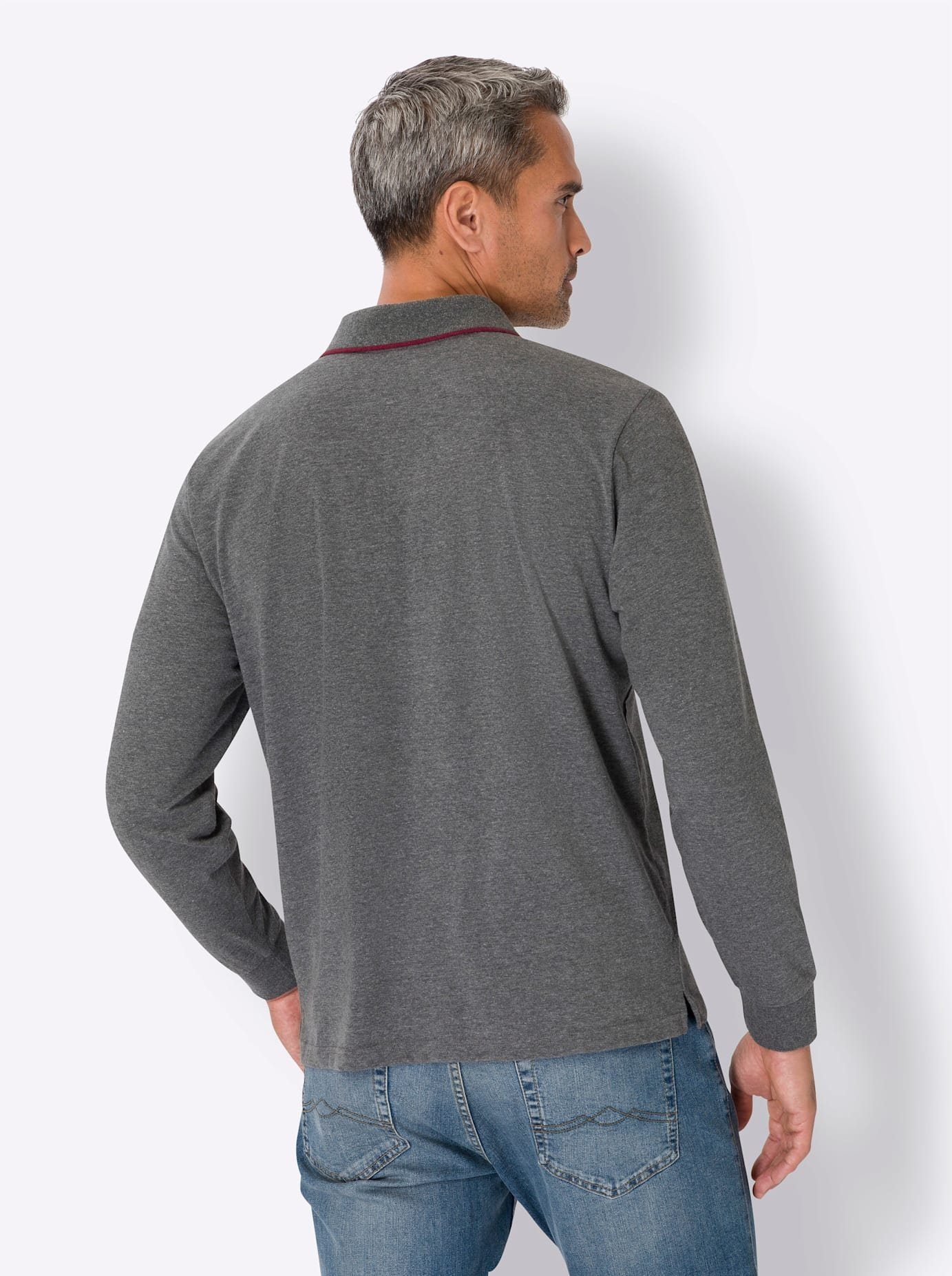 Classic Poloshirt met lange mouwen (1-delig)