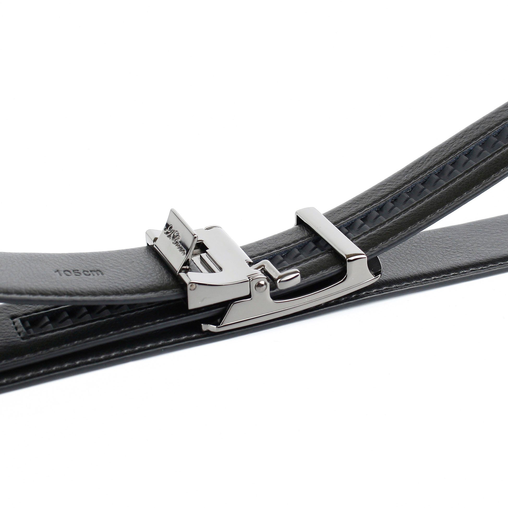 Anthoni Crown Leren riem Leren riem met automatische gesp in trendy cognackleur
