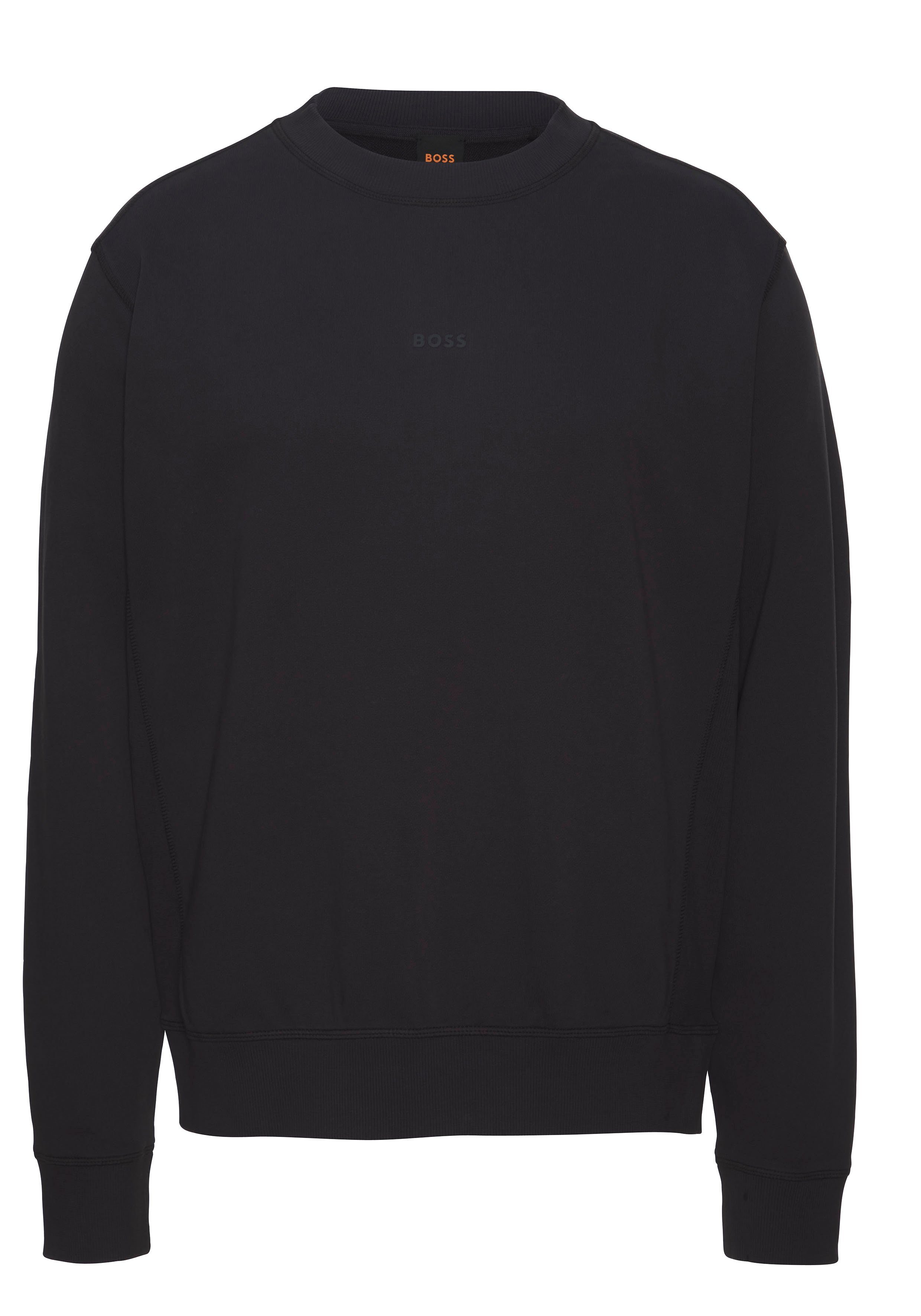 Boss Orange Sweater Wefade met zijrib-inzetten (1-delig)