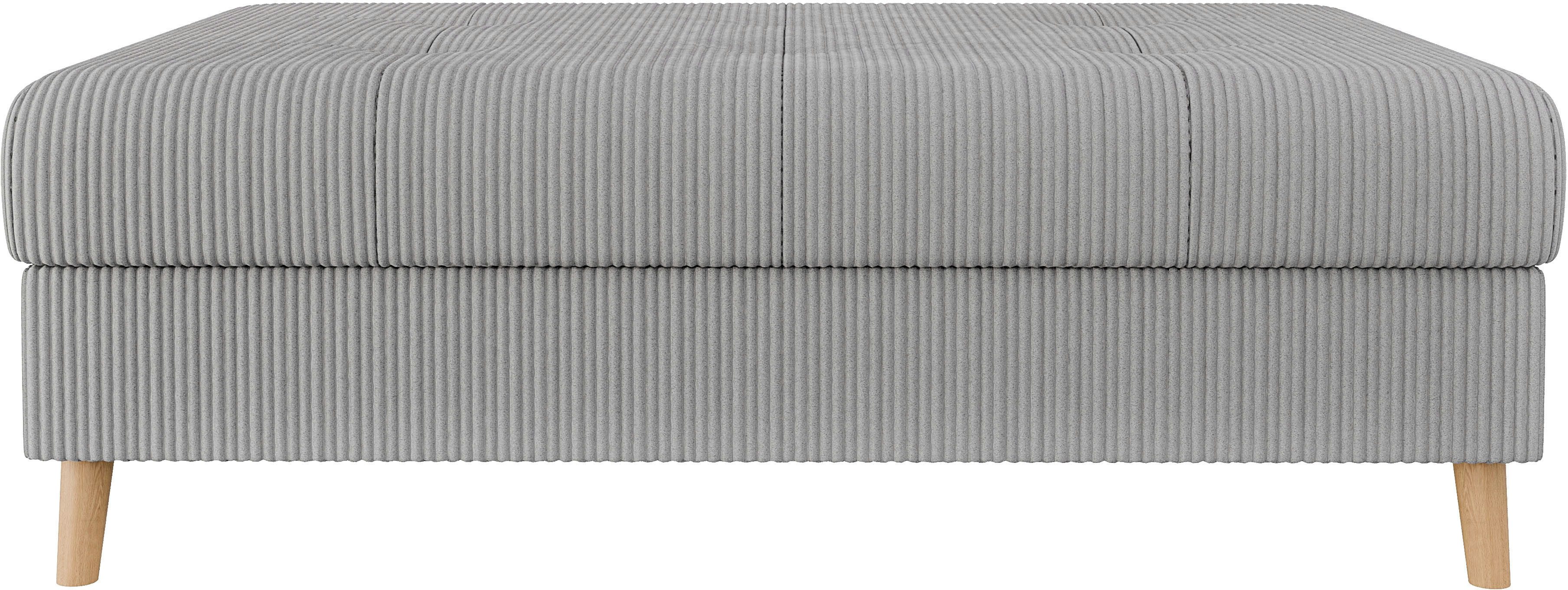 Home affaire Hocker CHARRE XXL, stiksel in het zitgedeelte, afmetingen: B/D/H: 118/73/40 cm