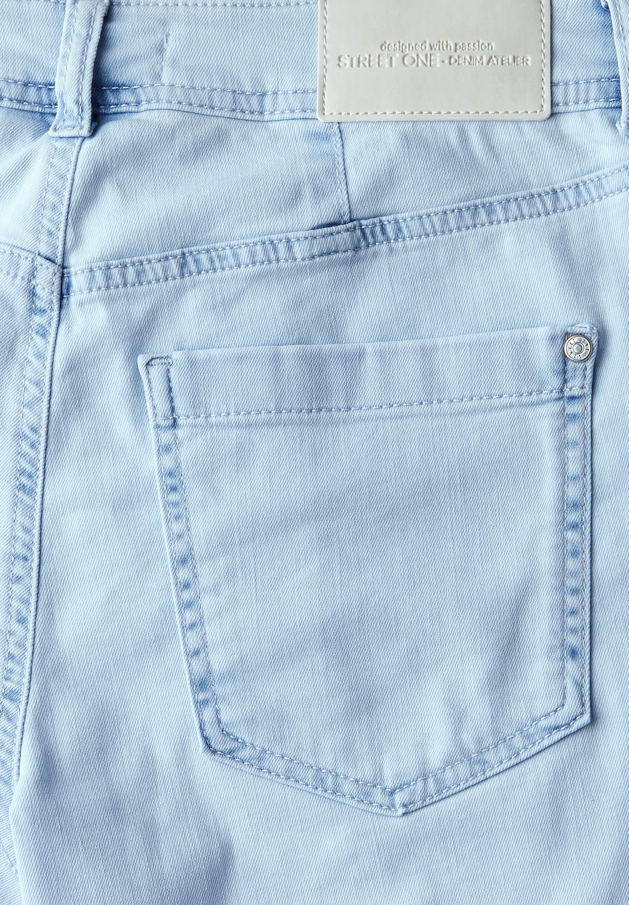 STREET ONE Wijde jeans met zakken