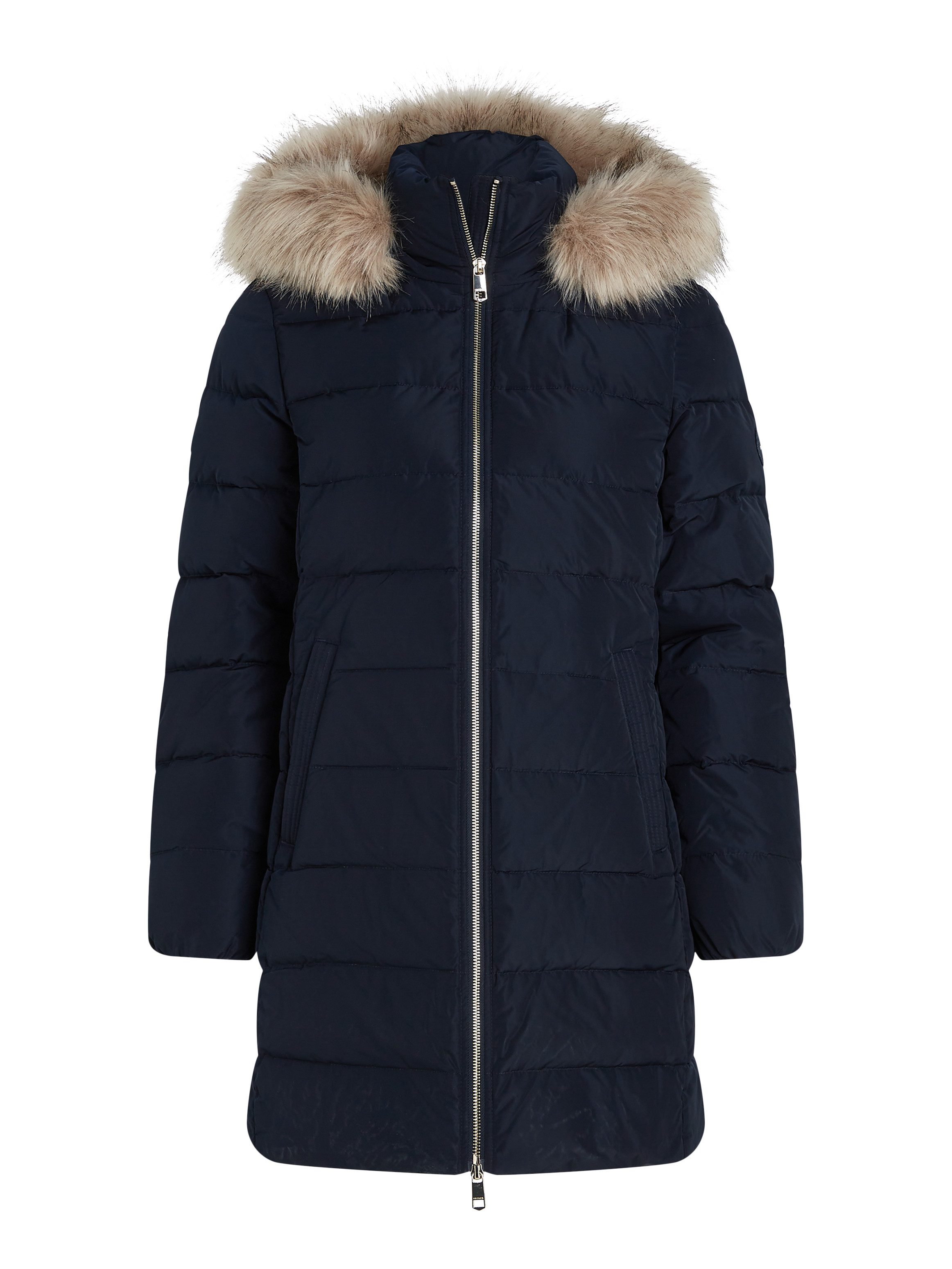 Tommy Hilfiger Gewatteerde jas HERITAGE DOWN TYRA COAT WITH FUR