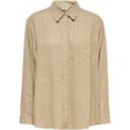 only lange blouse onltokyo l-s linen blend shirt beige