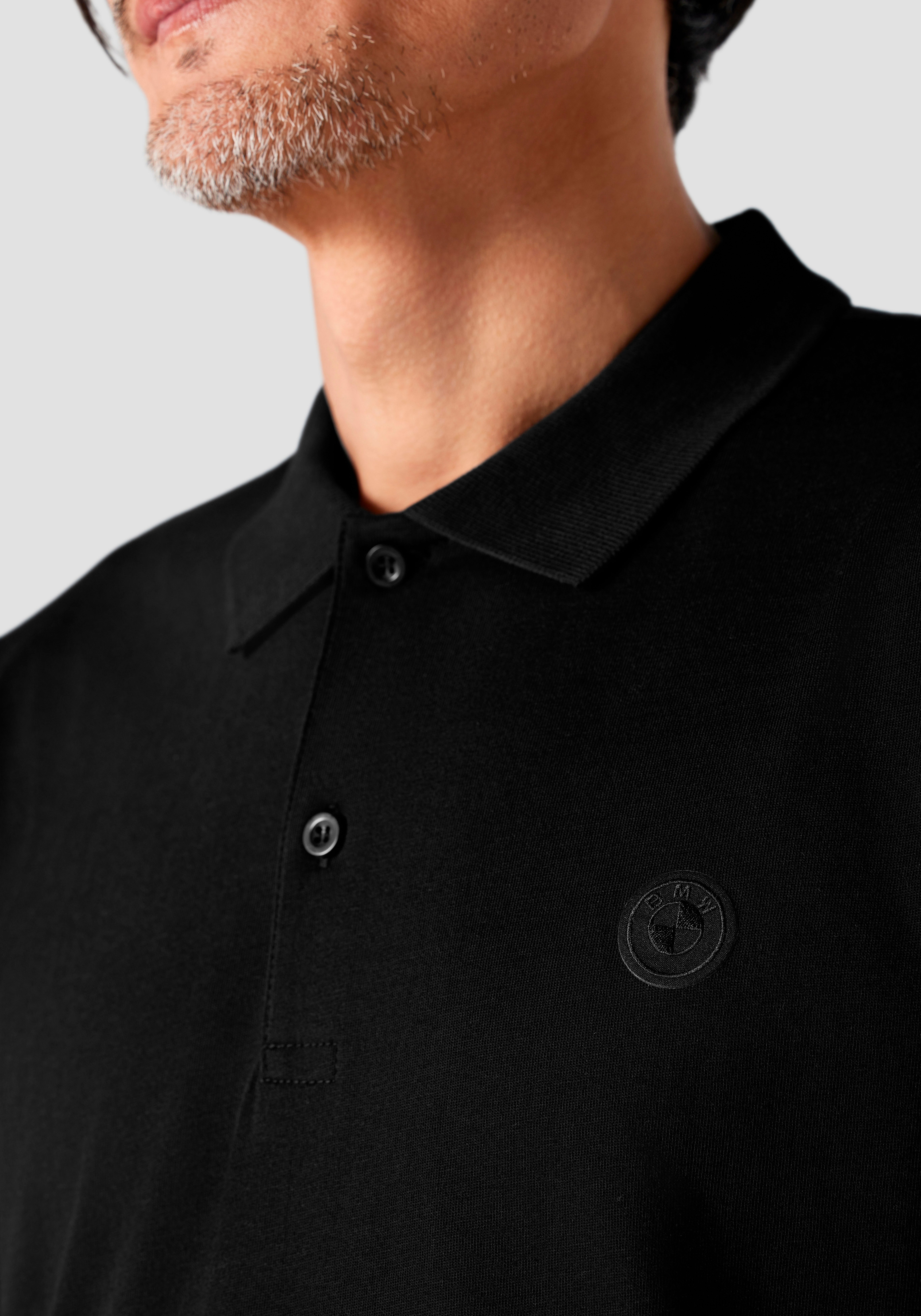 BMW Poloshirt met logo-embossing op borsthoogte