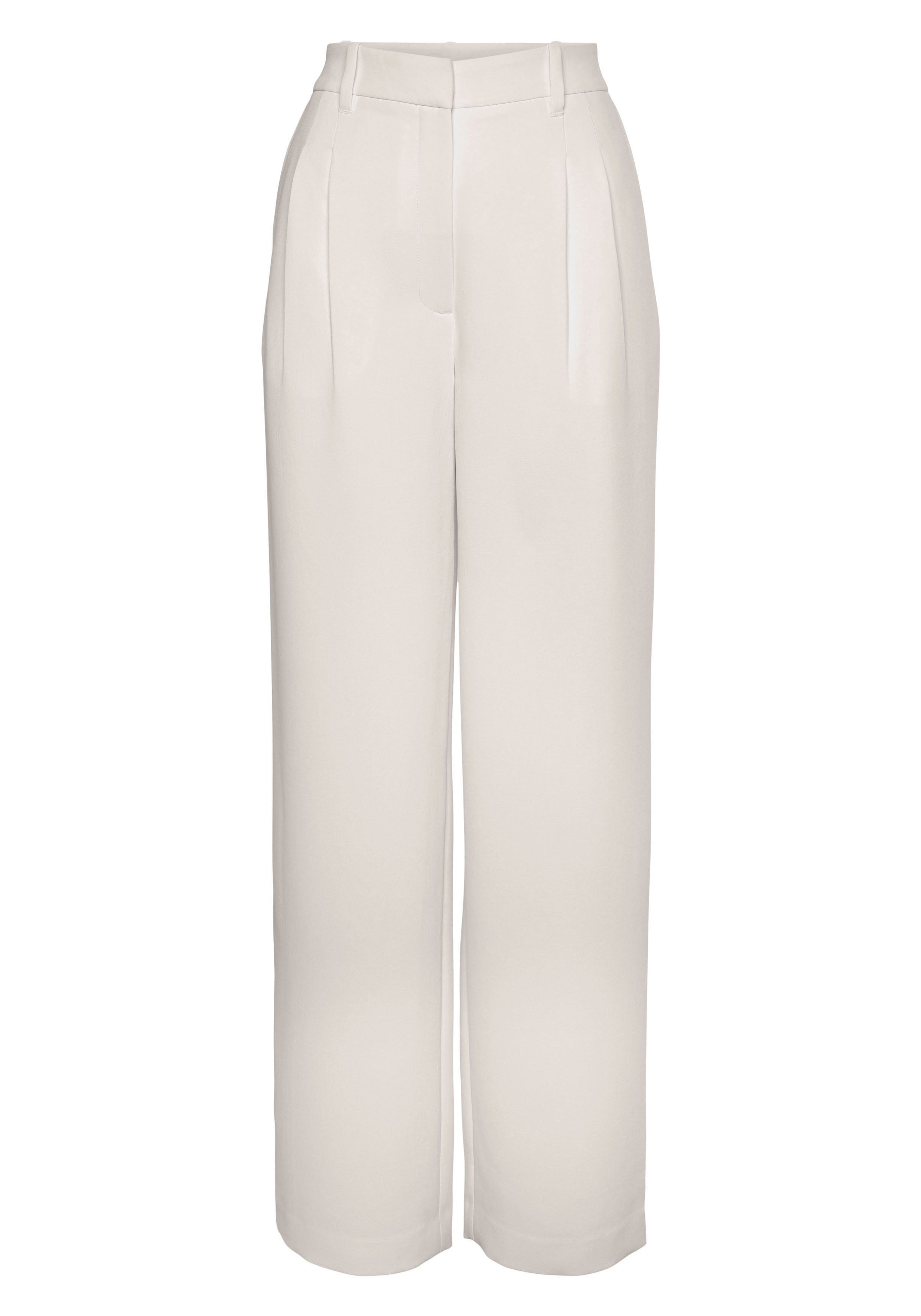 Lascana Pantalon in business-look elegante stofbroek met zakken en plooien