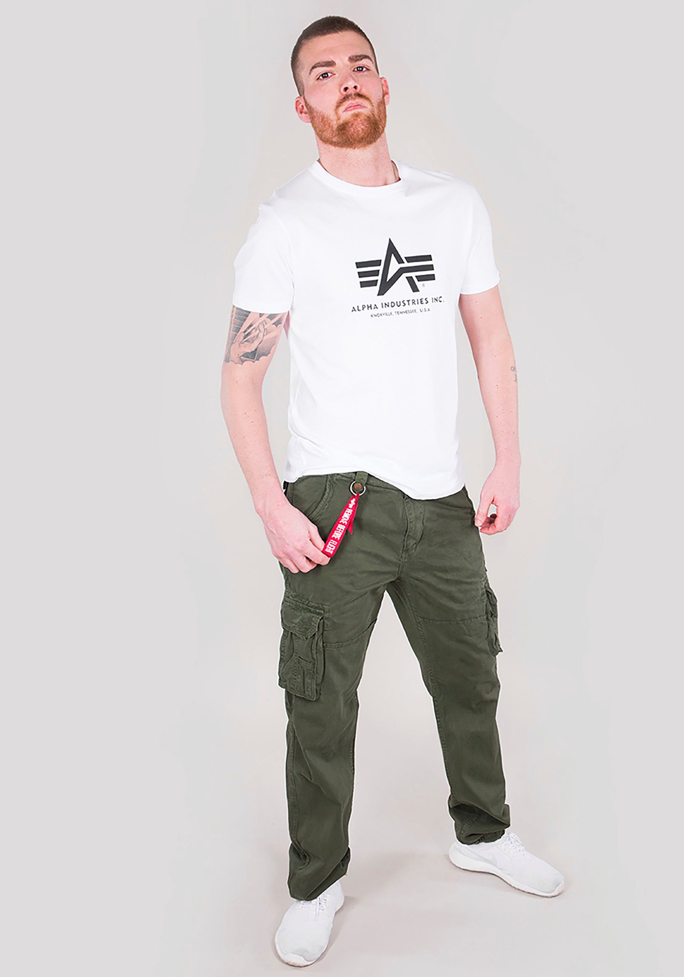 Alpha Industries Cargobroek Jet pant met zijcargozakken en koord aan de beenafsluiting