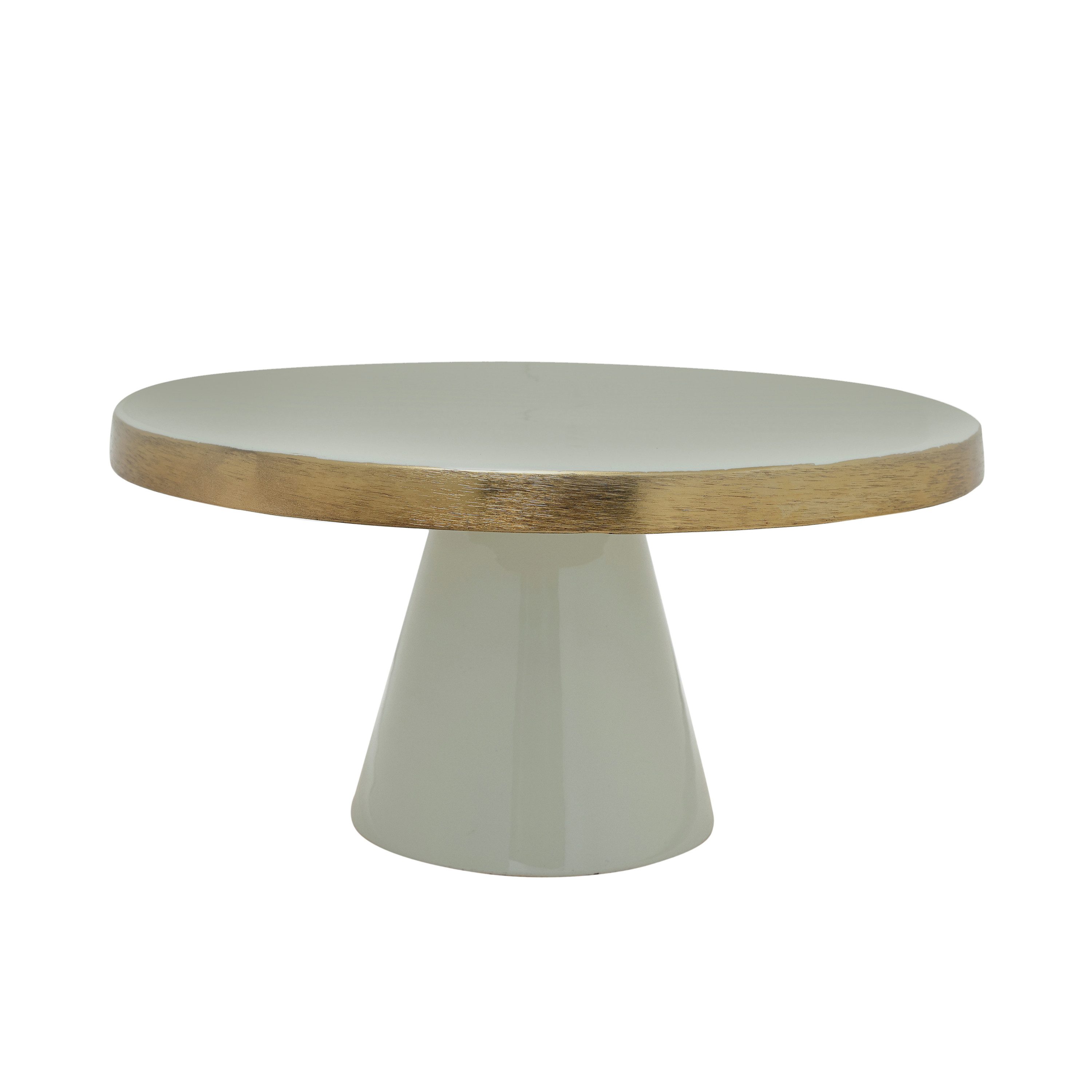 Kayoom Taartschaal Taartplateau Art Deco 2035 Handgemaakt, chique serveermogelijkheid, goudkleurige accenten