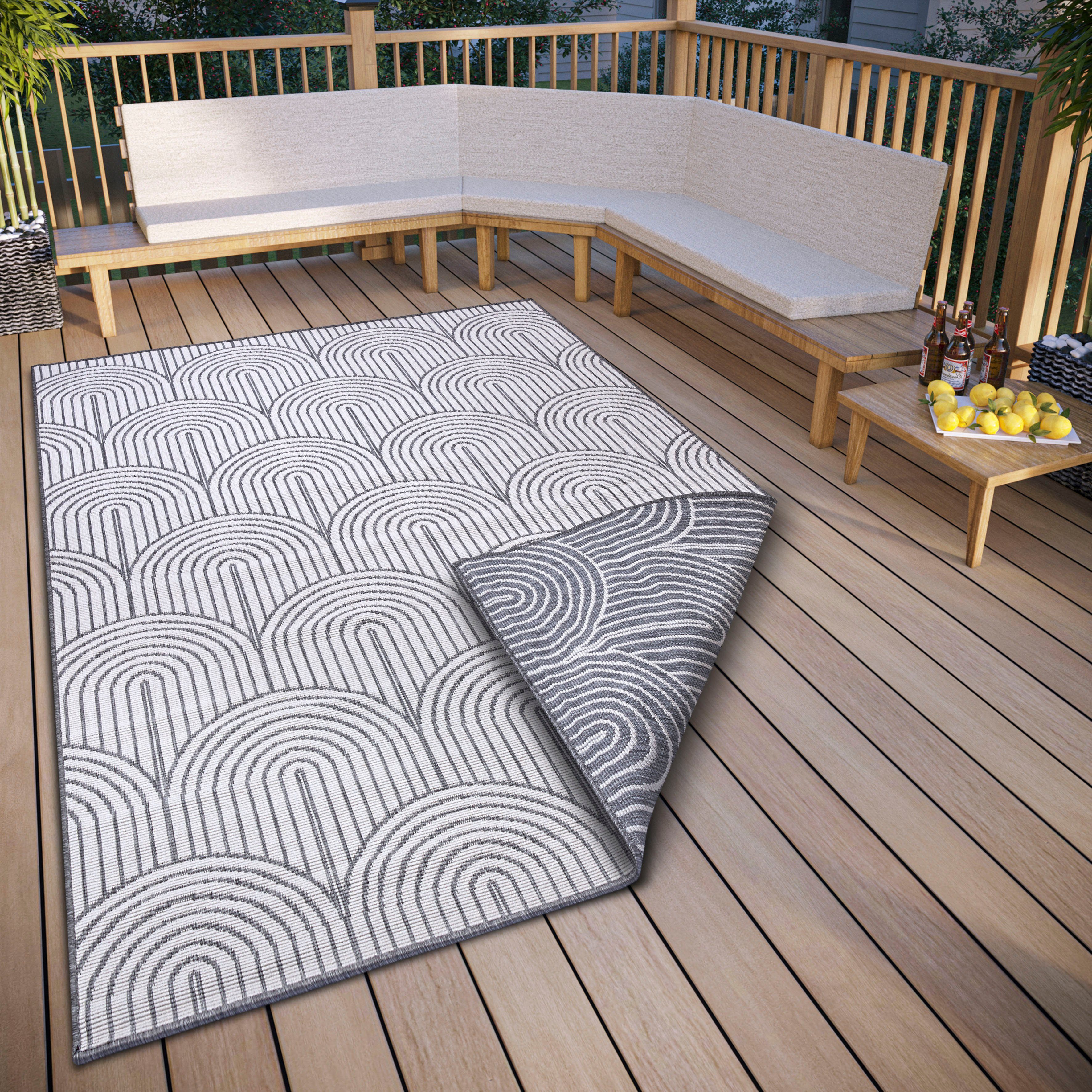 HANSE Home Outdoorkleed Pangli, omkeerbaar tapijt In- & outdoor, vloerkleed, weerbestendig, balkon, tuin, woonkamer, modern buitenkleden maat 240 cm