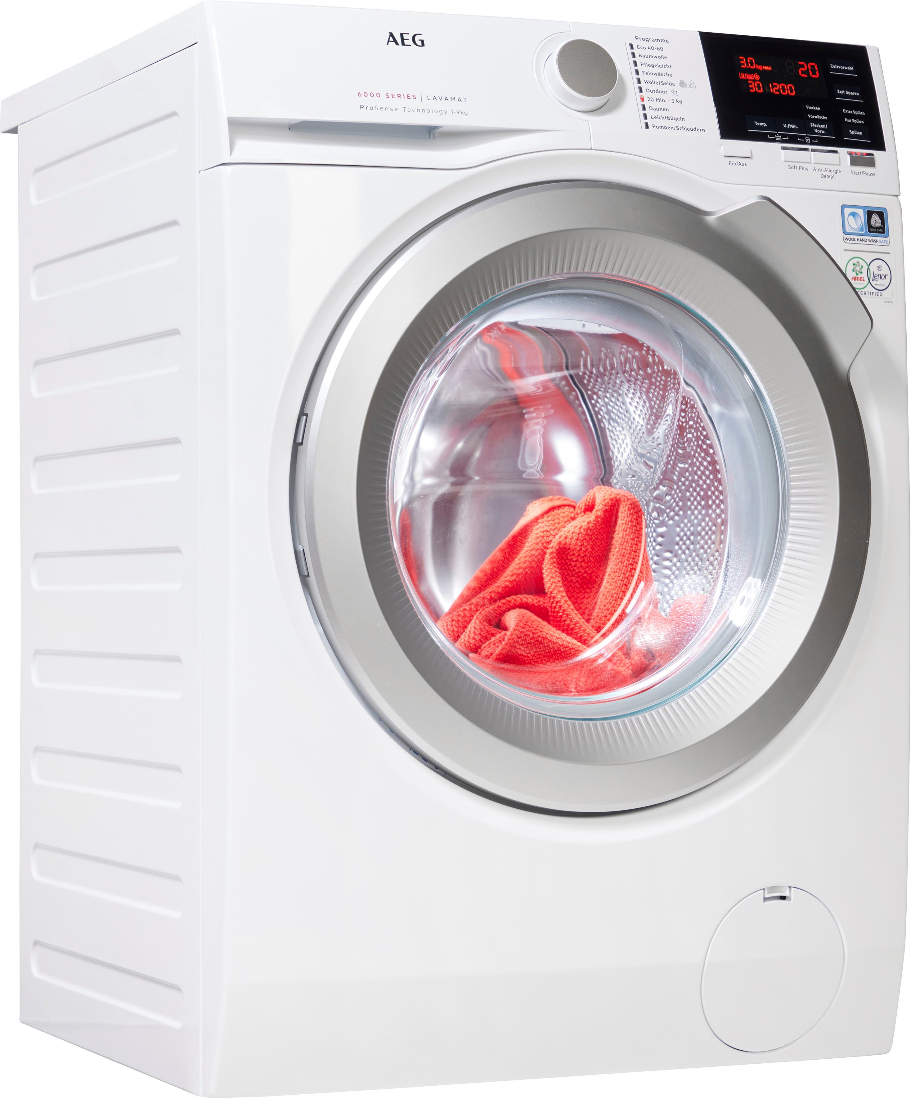 AEG Wasmachine L6FB49VFL, Hygiëne-/ antiallergieprogramma met damp