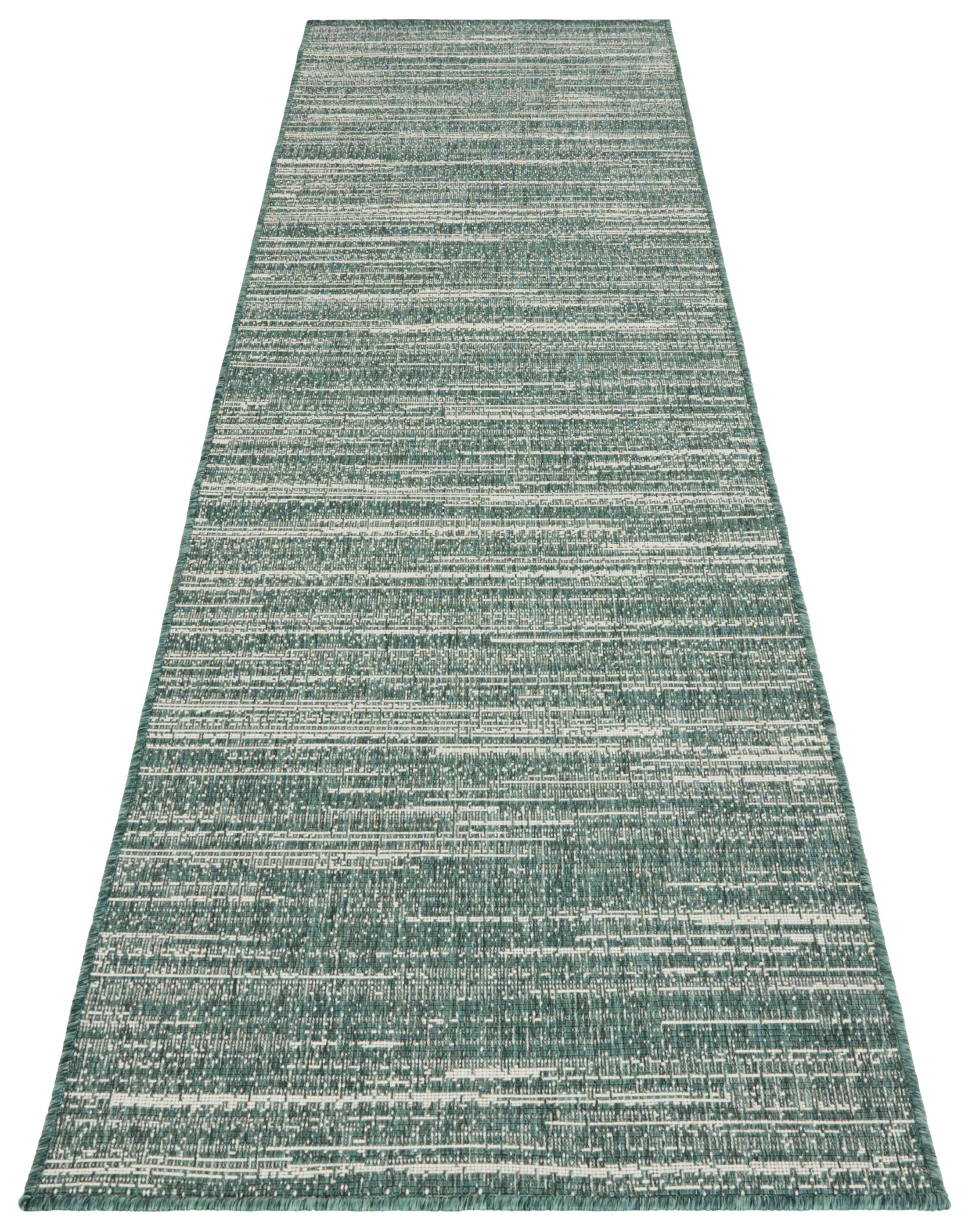 ELLE DECORATION Loper Mèlange Vlakweefsel, binnen- en buitengebruik, modern, omkeerbaar tapijt, balkon, woonkamer