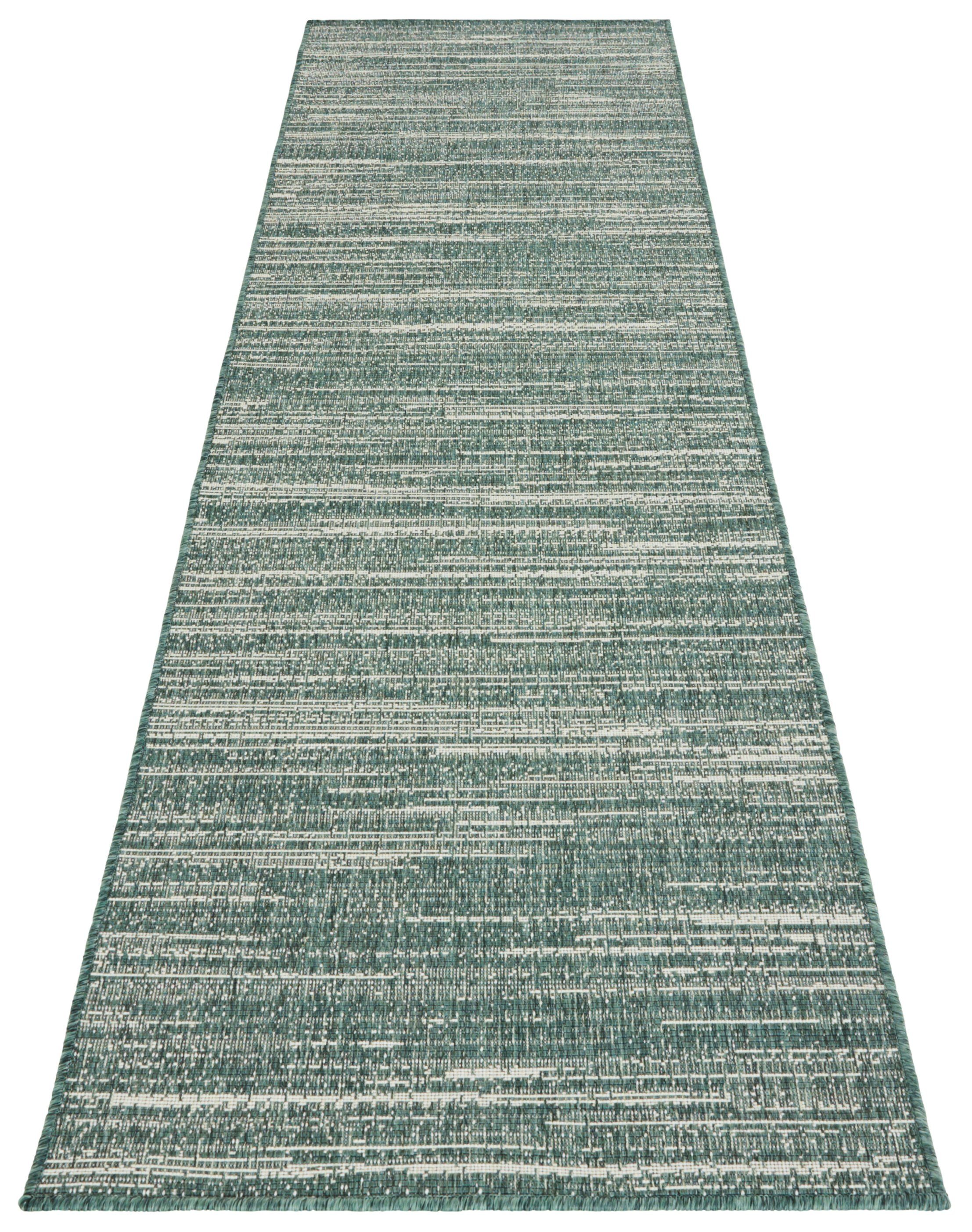 Buitenkleed - Mèlange groen 80x350 cm