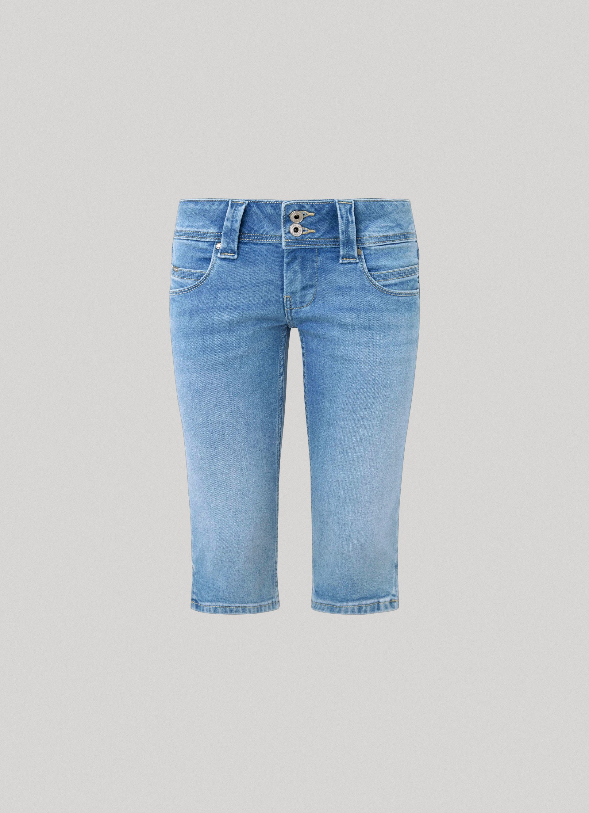 Pepe Jeans Slim fit jeans Shorts SLIM CROP LW