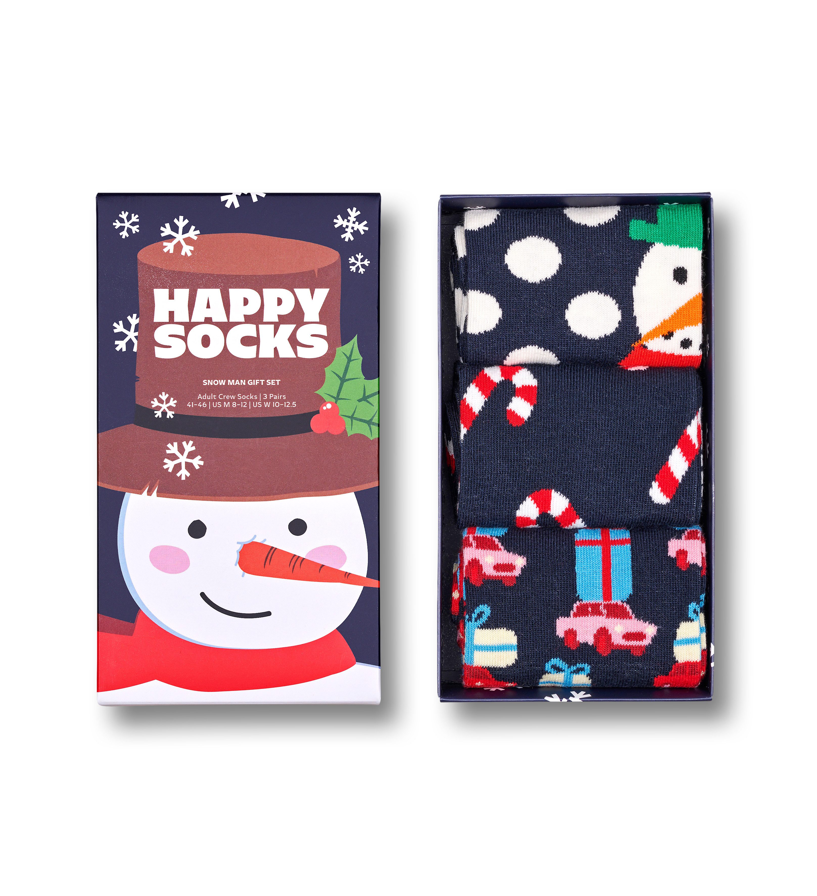 Happy Socks Lange sokken met winter- en kerstmotieven (Set van 3)