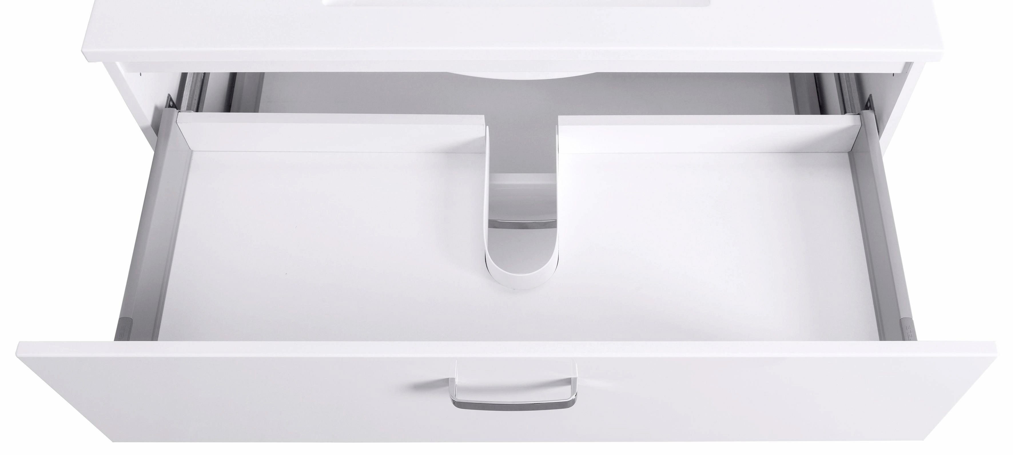 welltime Wastafelonderkast Ravenna Badkamermeubel wastafelonderkast inclusief wasbak, breedte 100 cm, soft-closetechniek