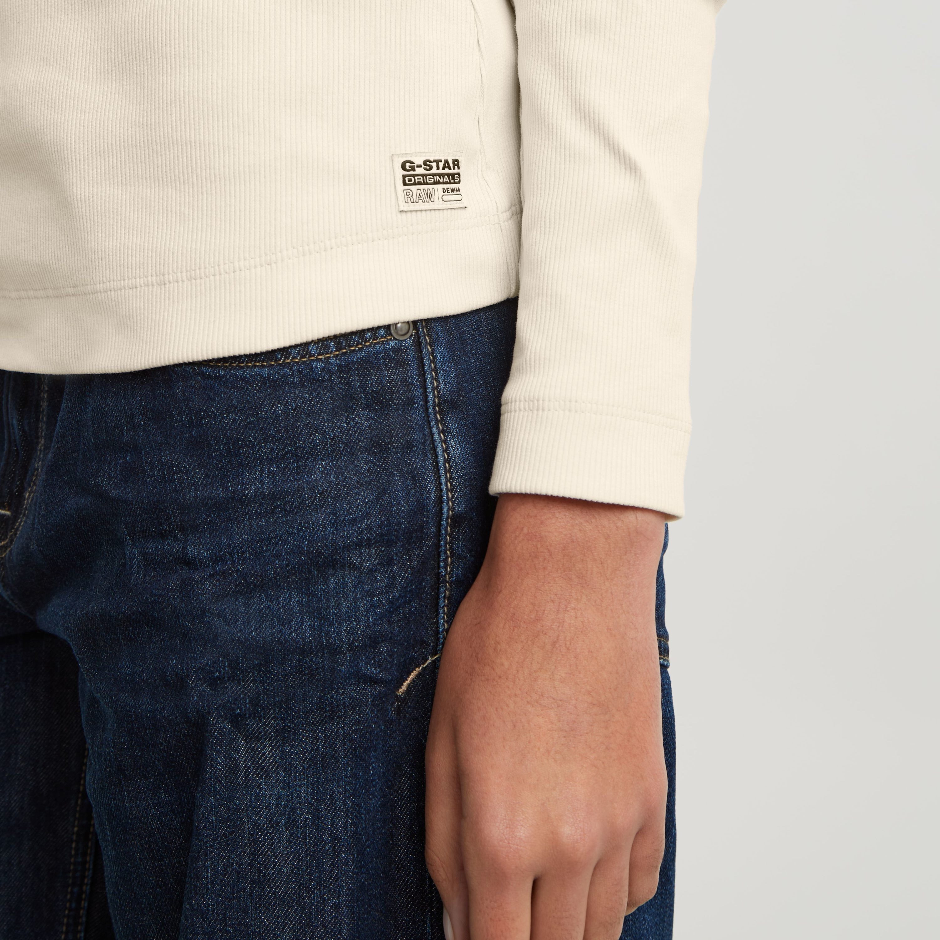 G-Star RAW T-shirt Slim Rib Keyhole met cut-out achter