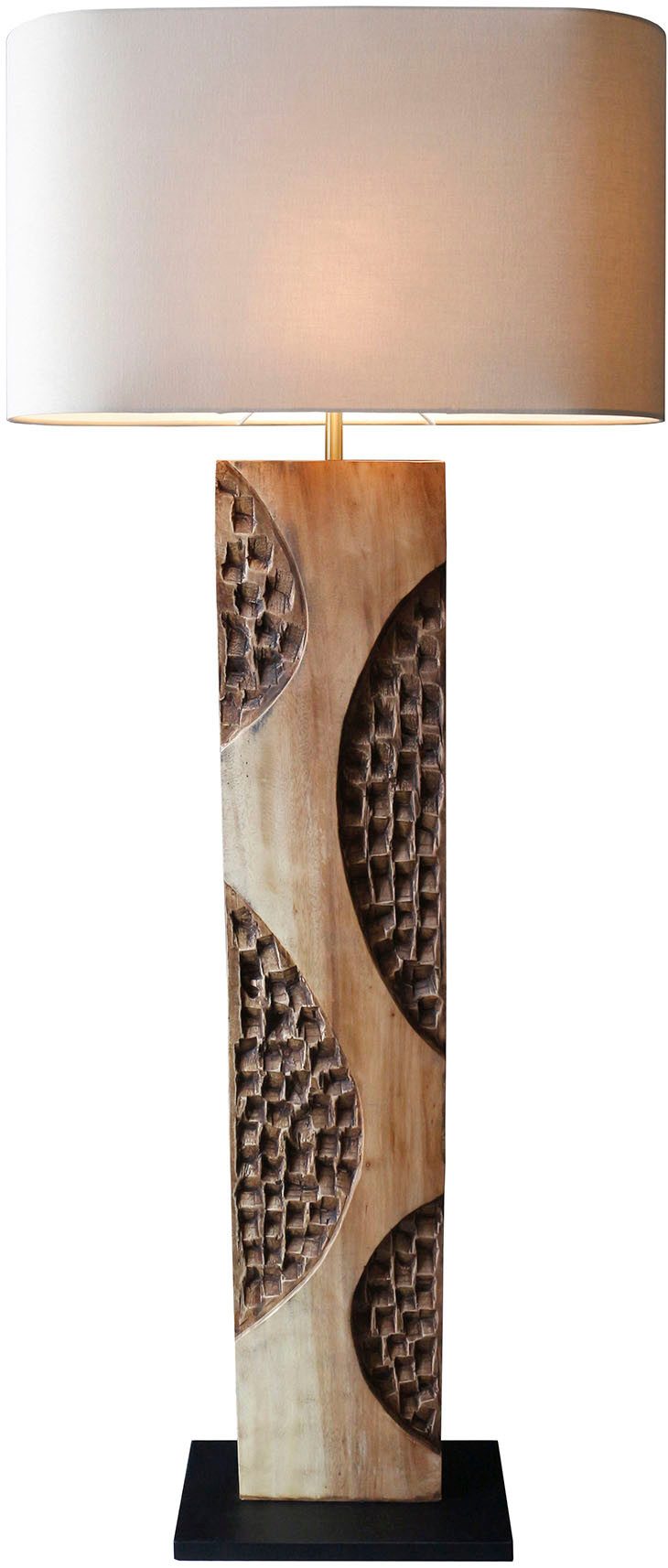 SalesFever Staande lamp Acacia met de hand gemaakt (1 stuk)