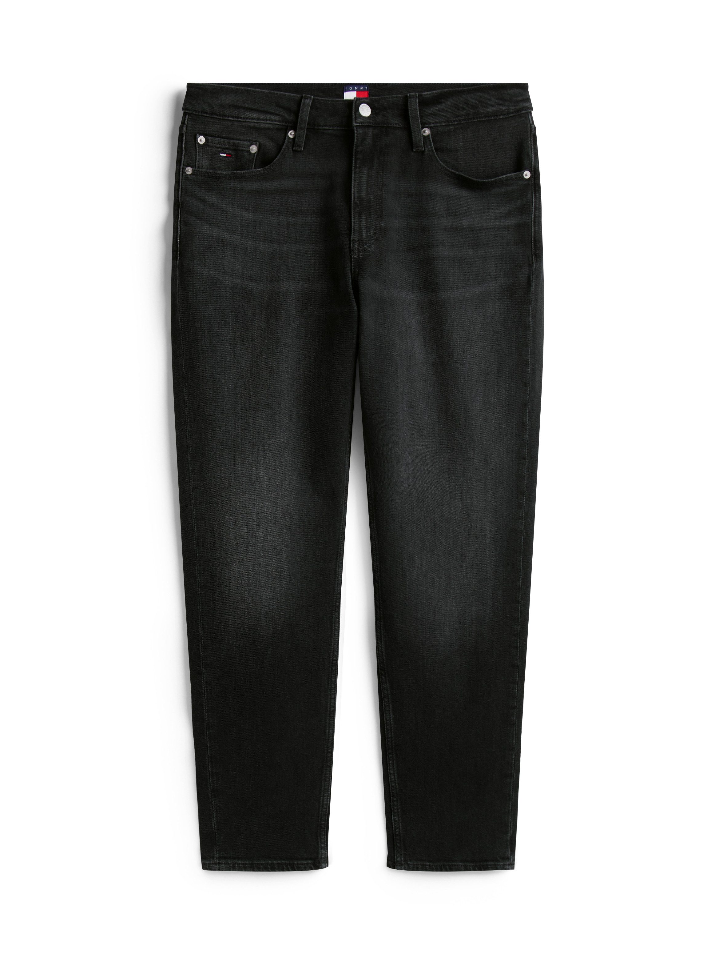 TOMMY JEANS Straight jeans Isaac Relaxed Tapered Relaxed-fit jeans met taps toelopende pijp