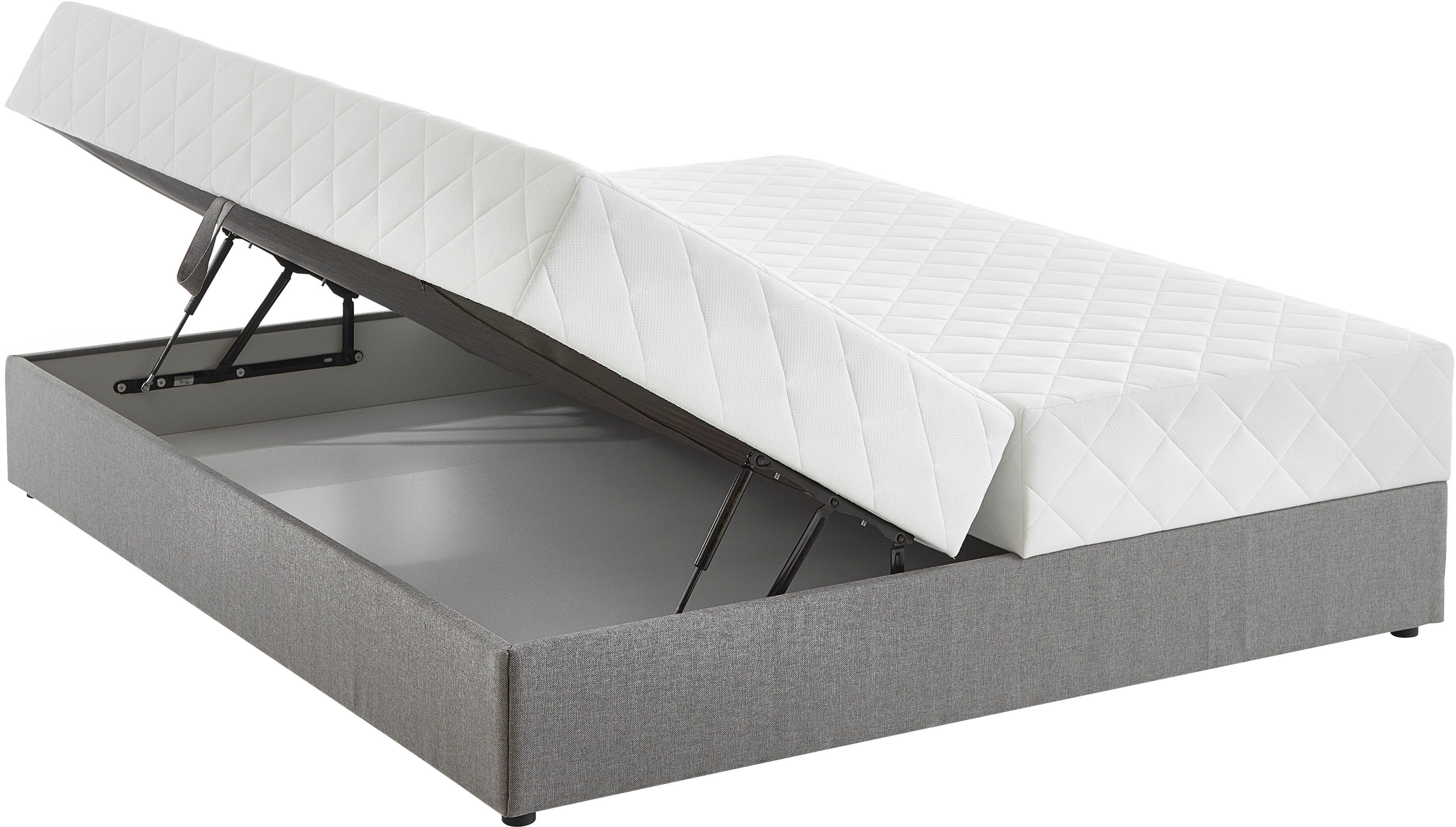 ATLANTIC home collection Boxspring BELINA met pocketveringmatras en ruime bedlade