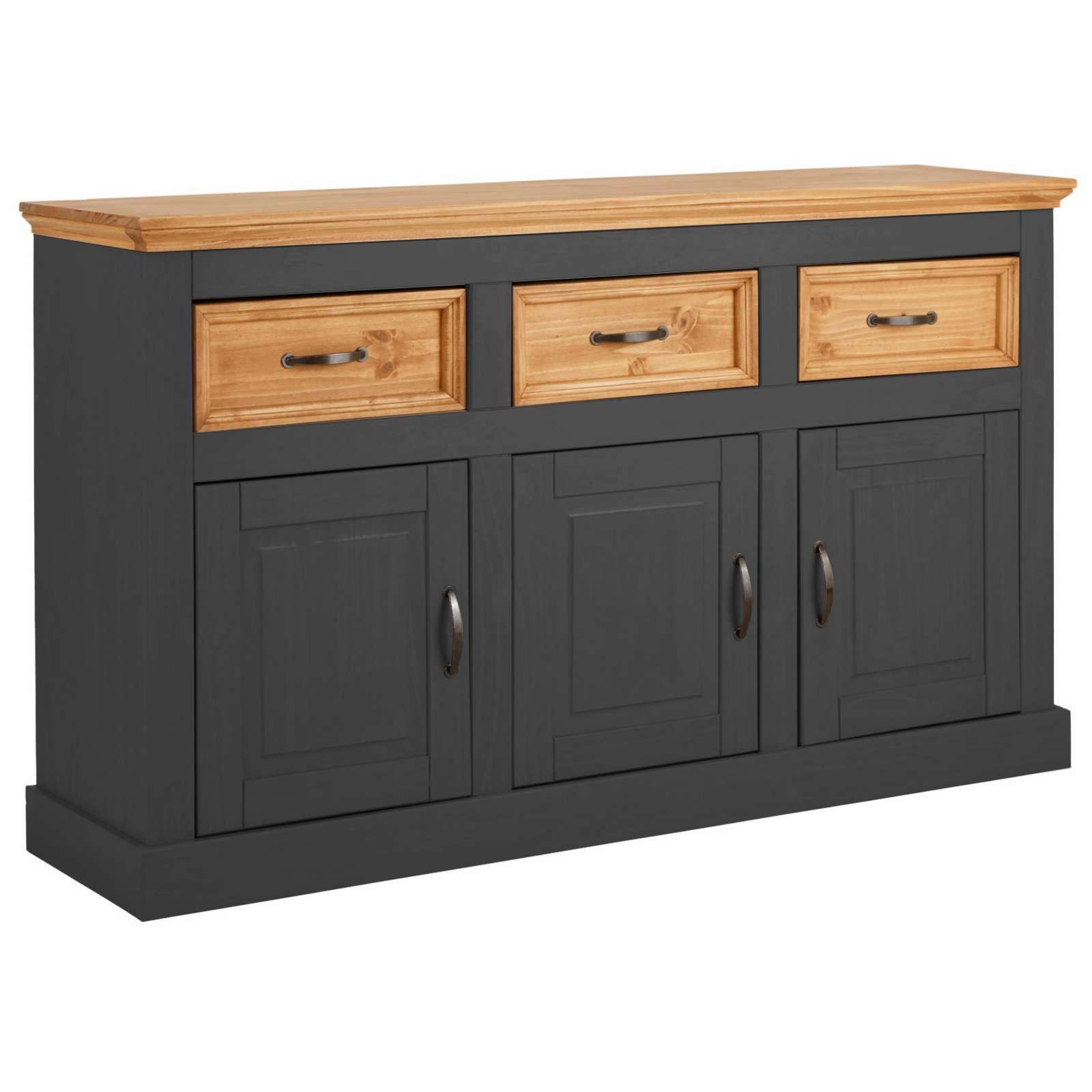 Home affaire Dressoir Selma Commode van massief grenenhout, breedte 145 cm