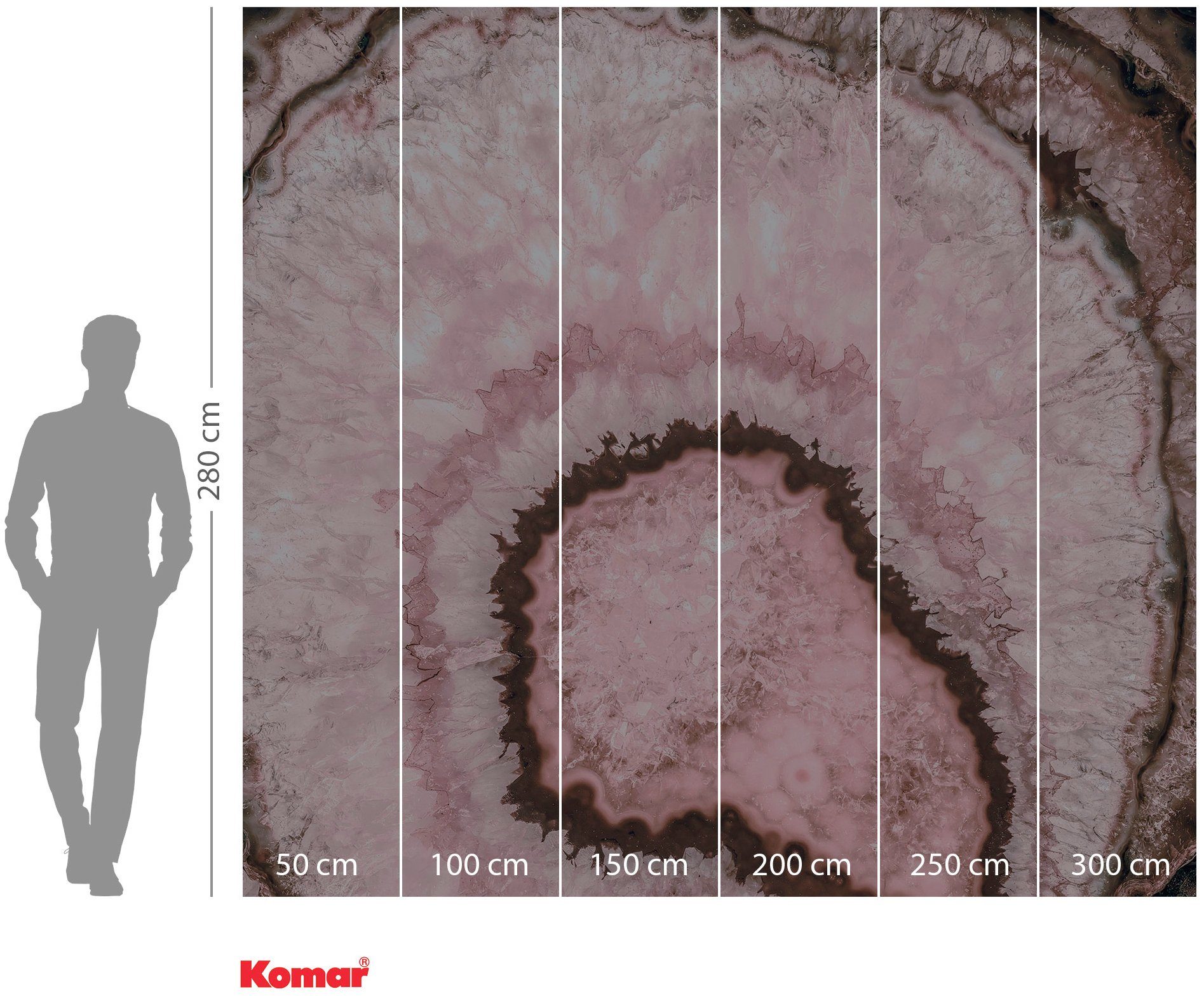 Komar Vliesbehang Digitale print vlies - Geode - Afmeting 300 x 280 cm