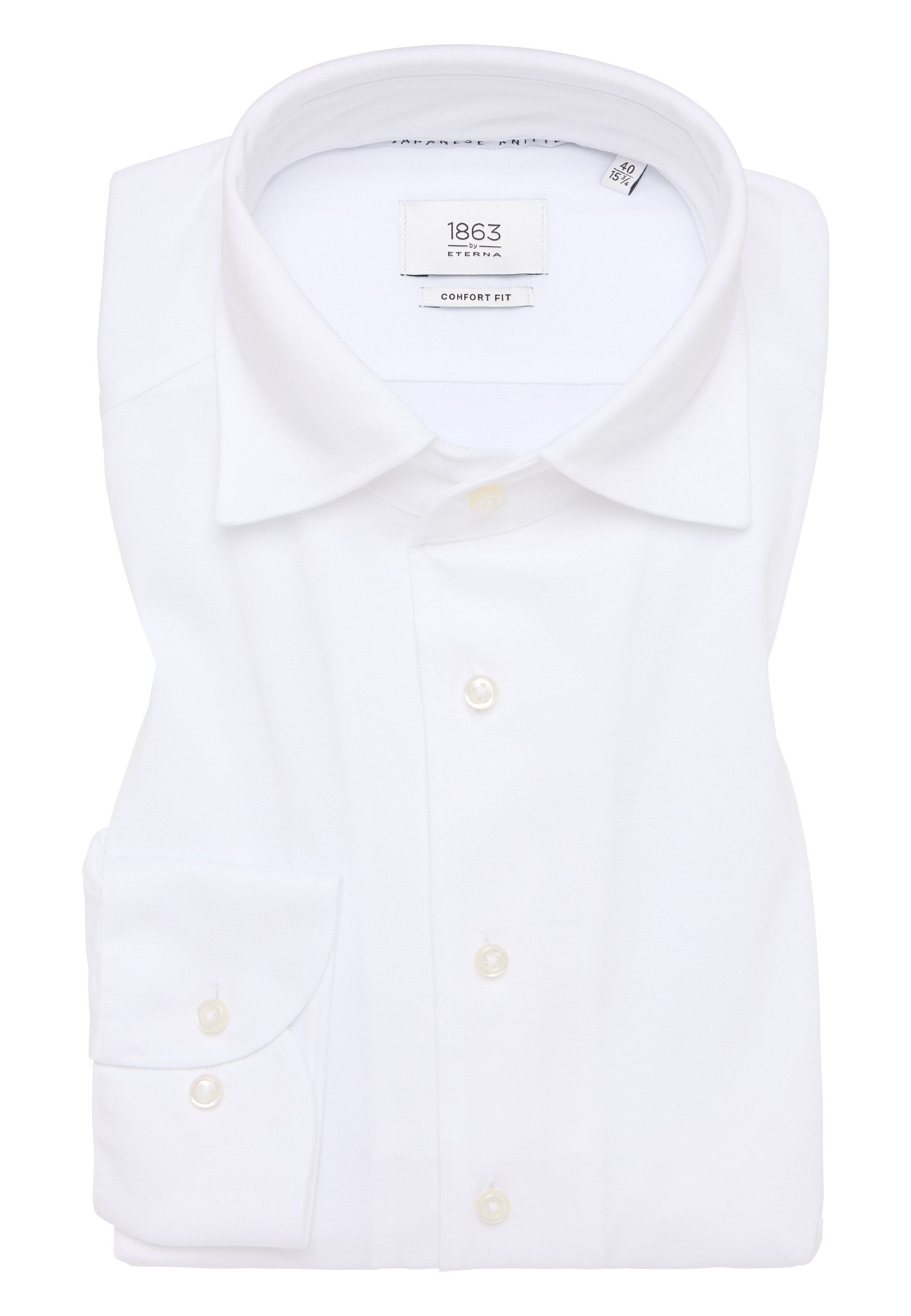 Eterna Overhemd met lange mouwen Comfort fit NON IRON (strijkvrij)
