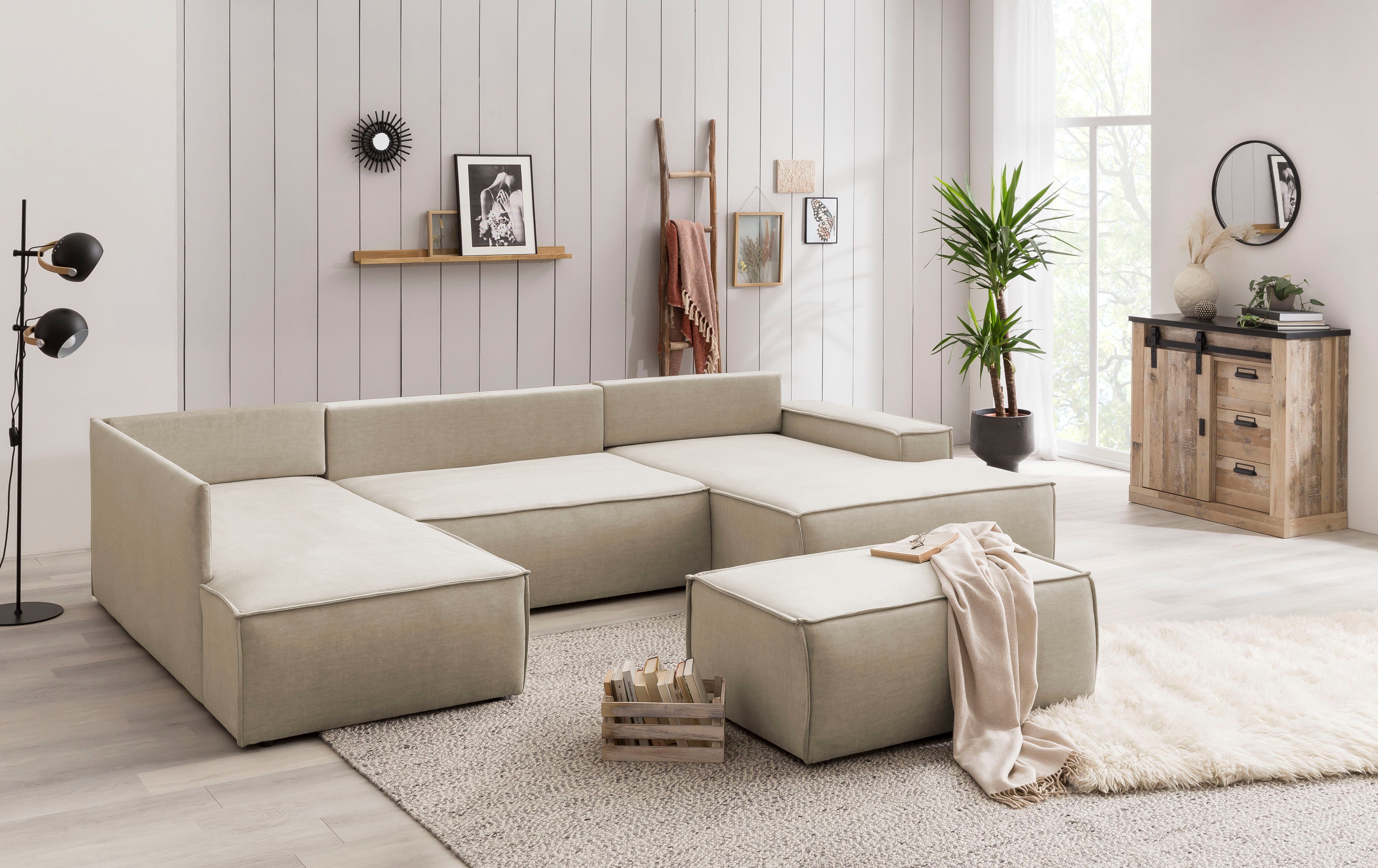 Home affaire Hocker Sherwood passend bij de bekleding van de sherwood-serie