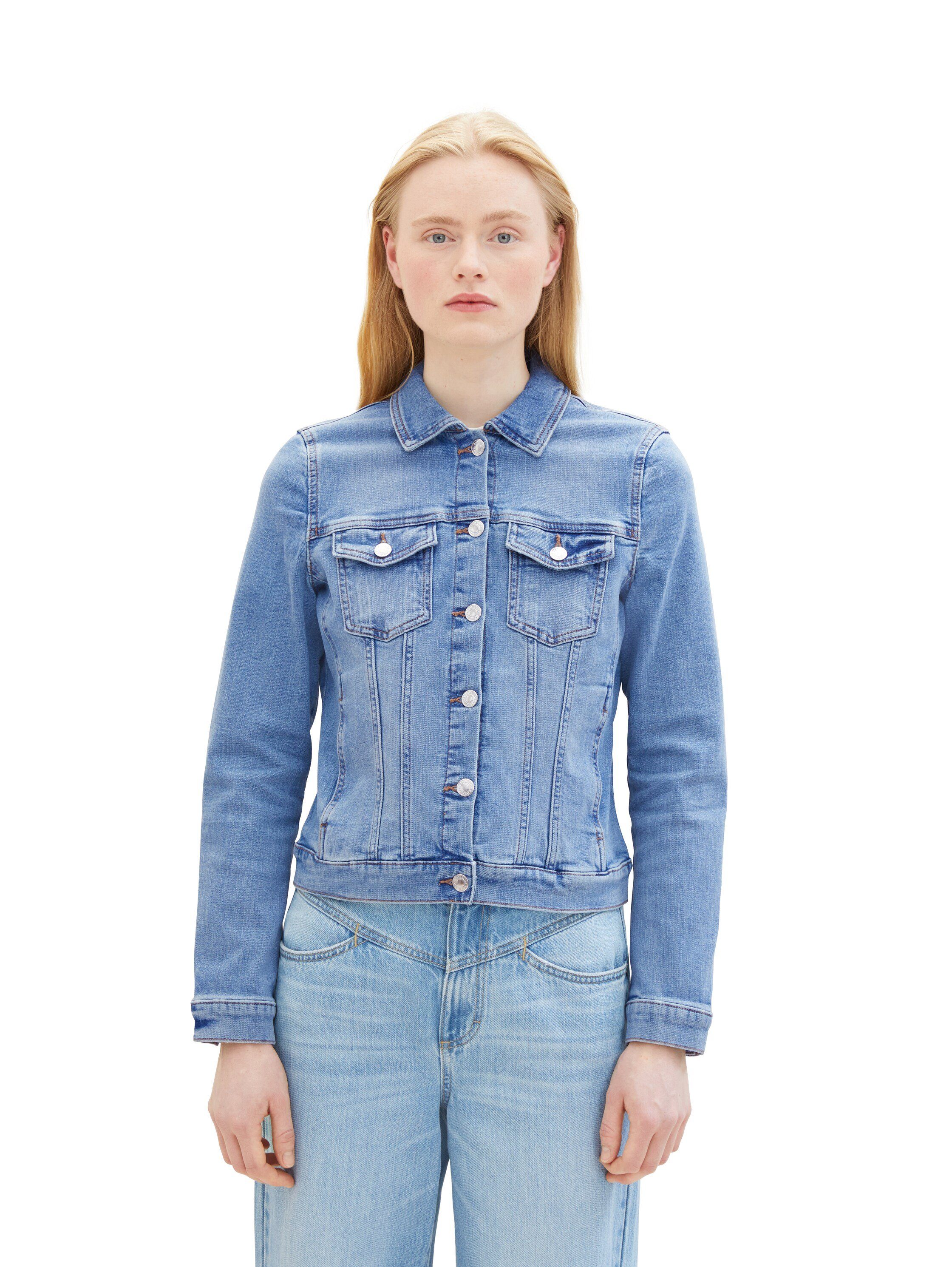 Tom Tailor Denim Jeansjack in klassieke look en met stretch