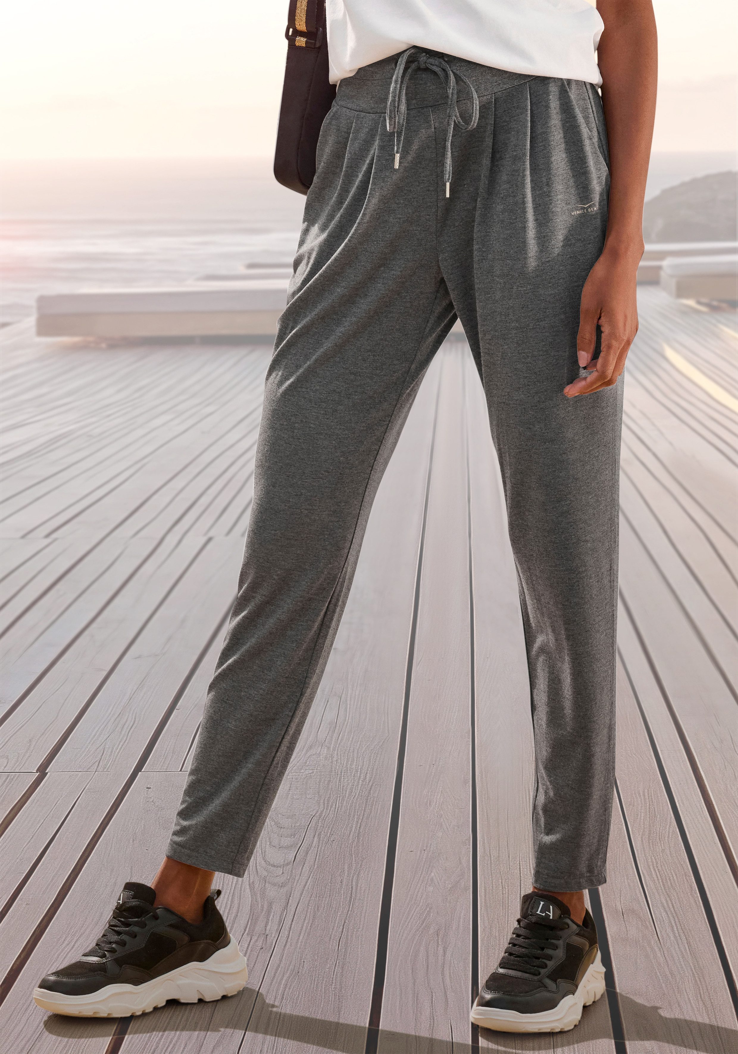 Venice Beach Comfortbroek met brede tailleband, losse harembroek, loungewear