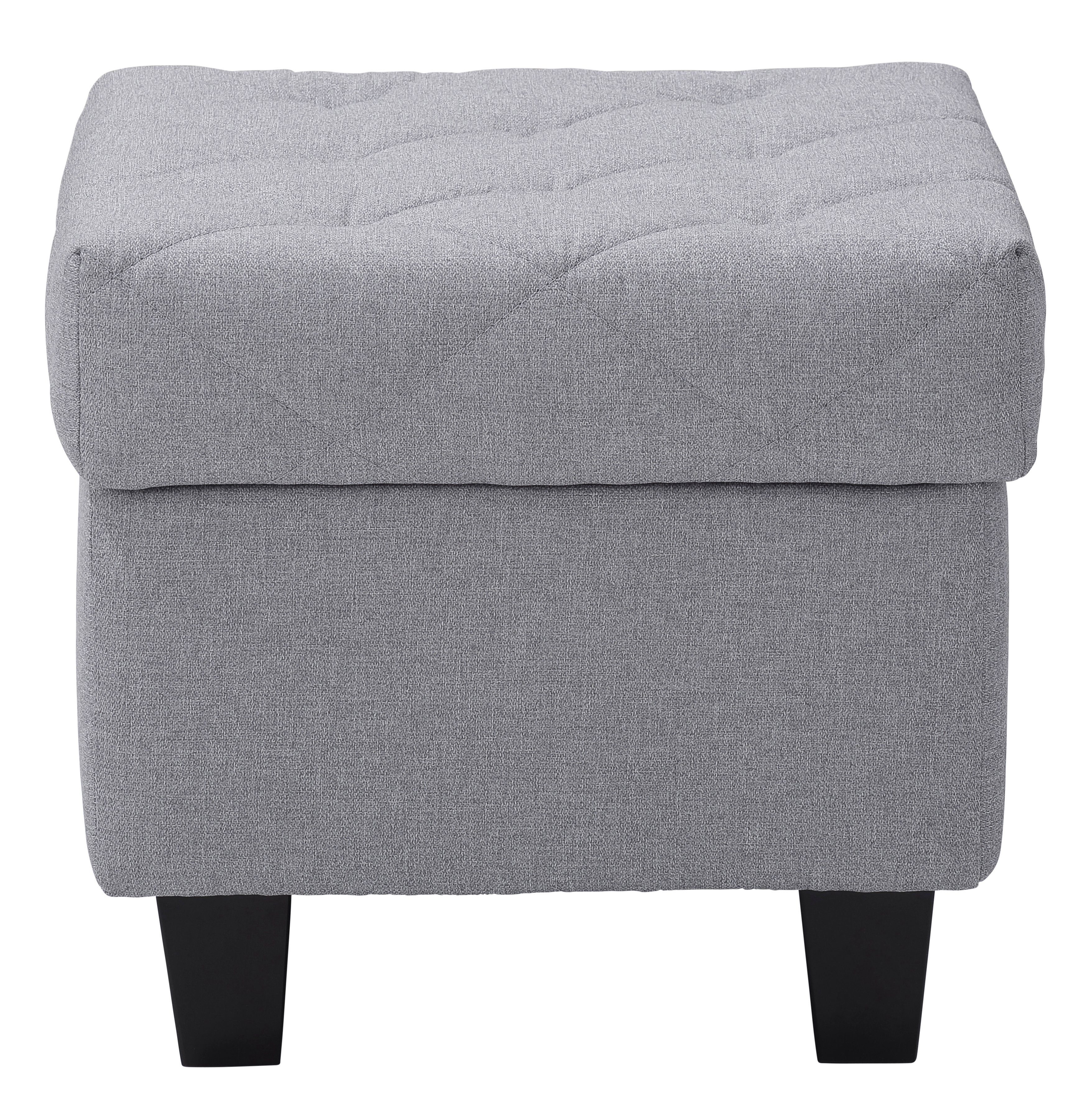 Home affaire Oorfauteuil ALEXANDRA incl. hocker, met stiksels, in vele kleuren (2-delig - 2 stuks)