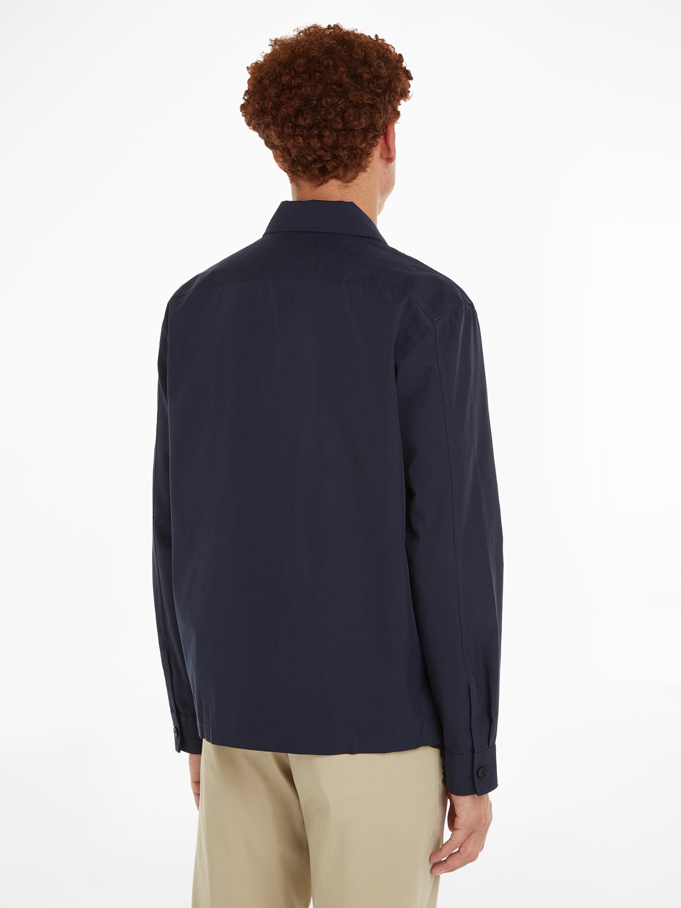 Calvin Klein Overhemd met lange mouwen COTTON NYLON OVERSHIRT met opgestikte borstzakken