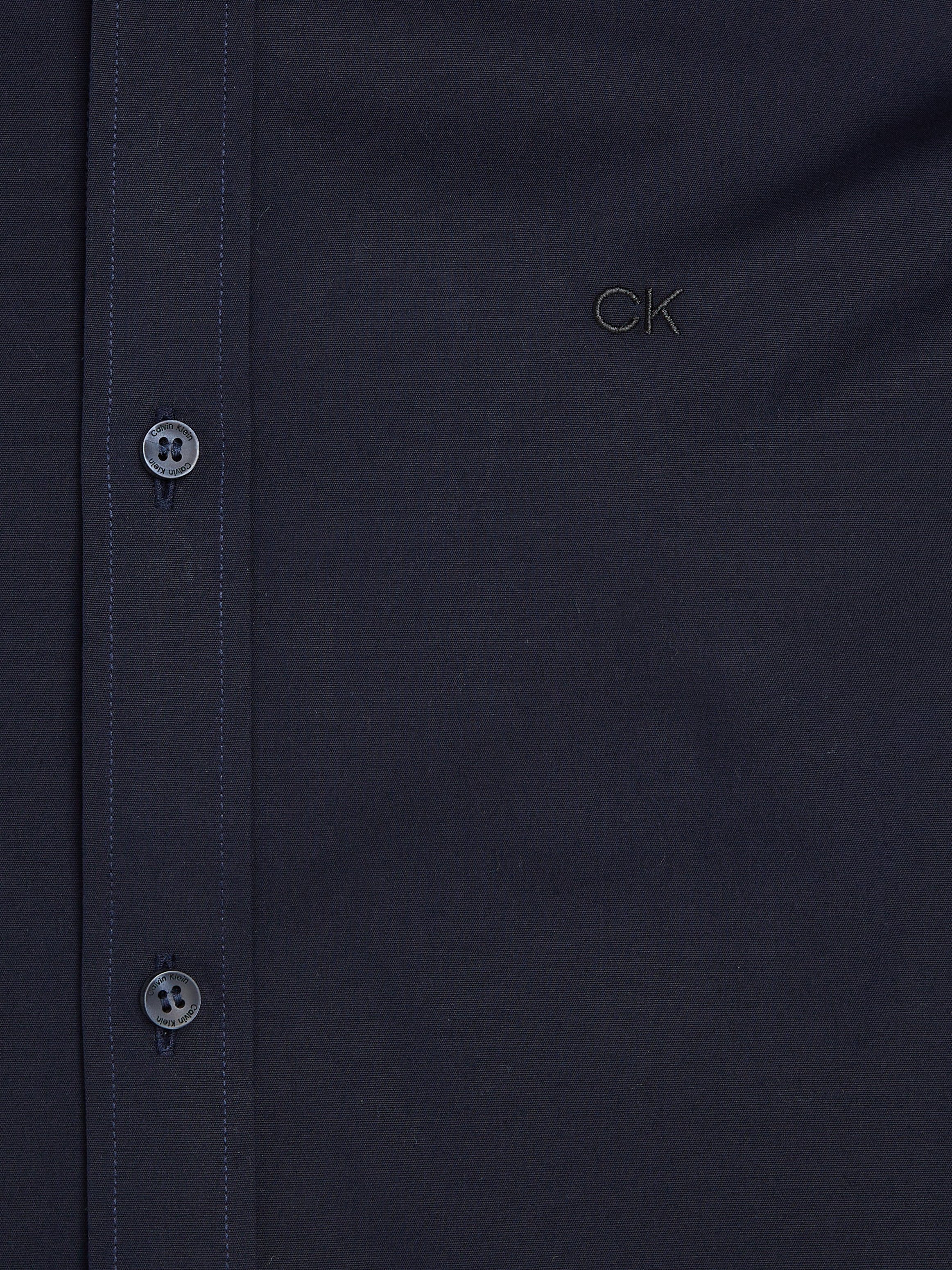 Calvin Klein Overhemd met lange mouwen SLIM FIT STRETCH POPLIN