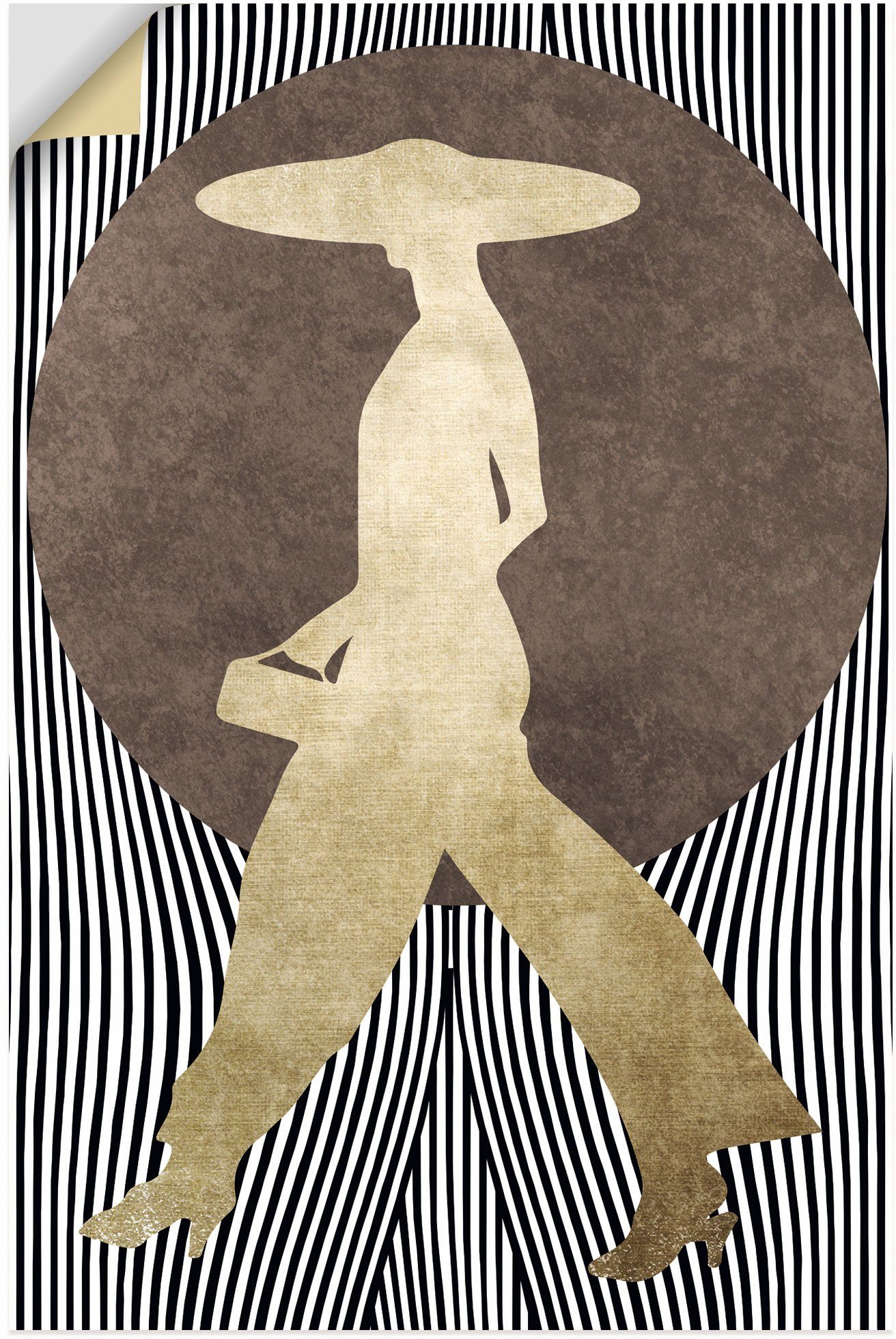 Artland Artprint Madame noir als artprint van aluminium, artprint voor buiten, artprint op linnen, poster, muursticker foto schilderijen maat 60 cm x