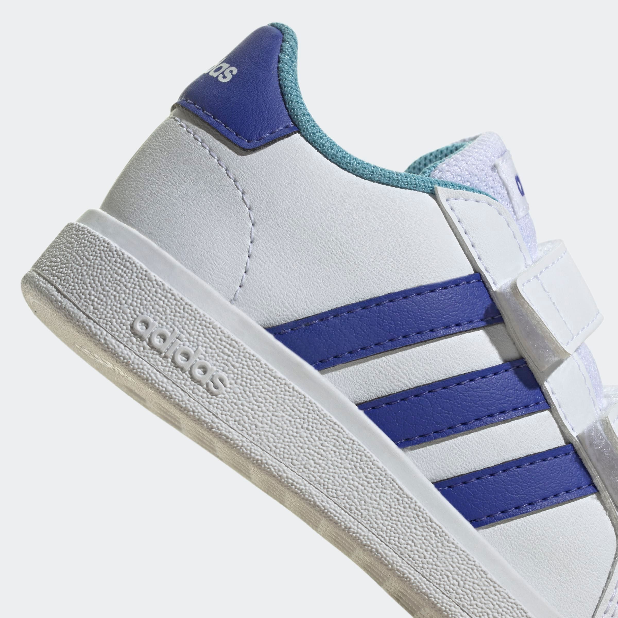 adidas Sportswear Sneakers GRAND COURT LIFESTYLE HOOK AND LOOP voor kinderen, ontwerp geïnspireerd door de adidas superstar
