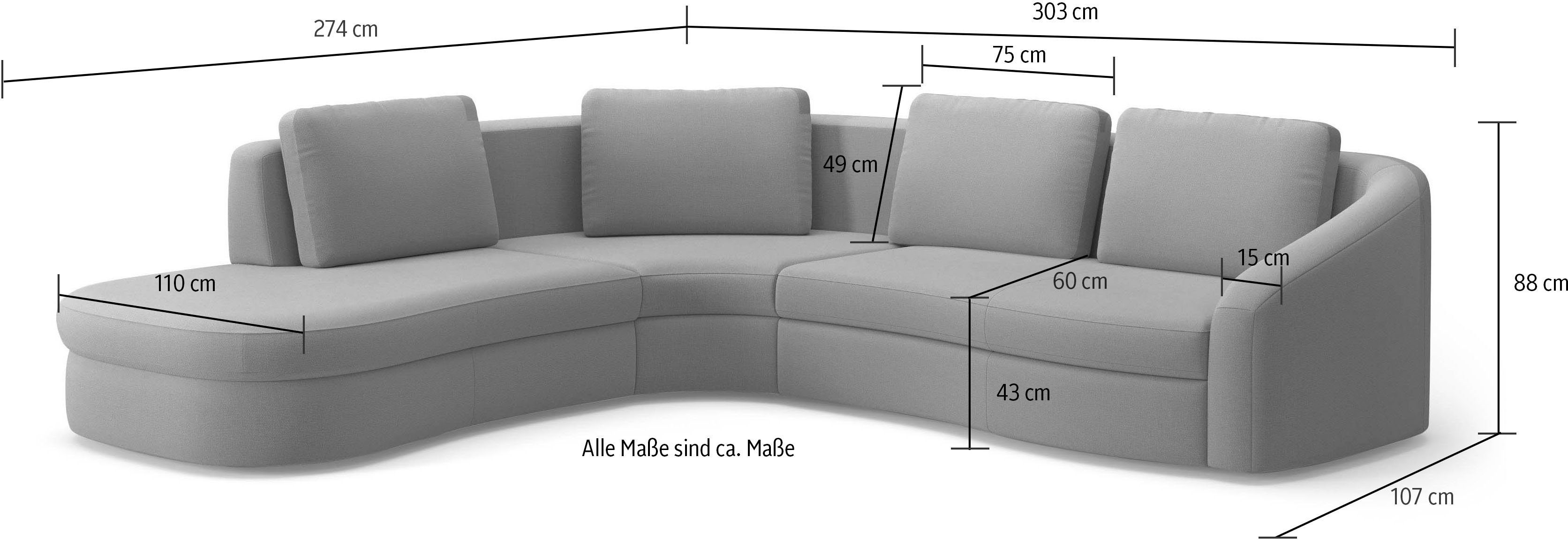 sit&more Hoekbank Jazz L-vorm In meerdere maten verkrijgbaar