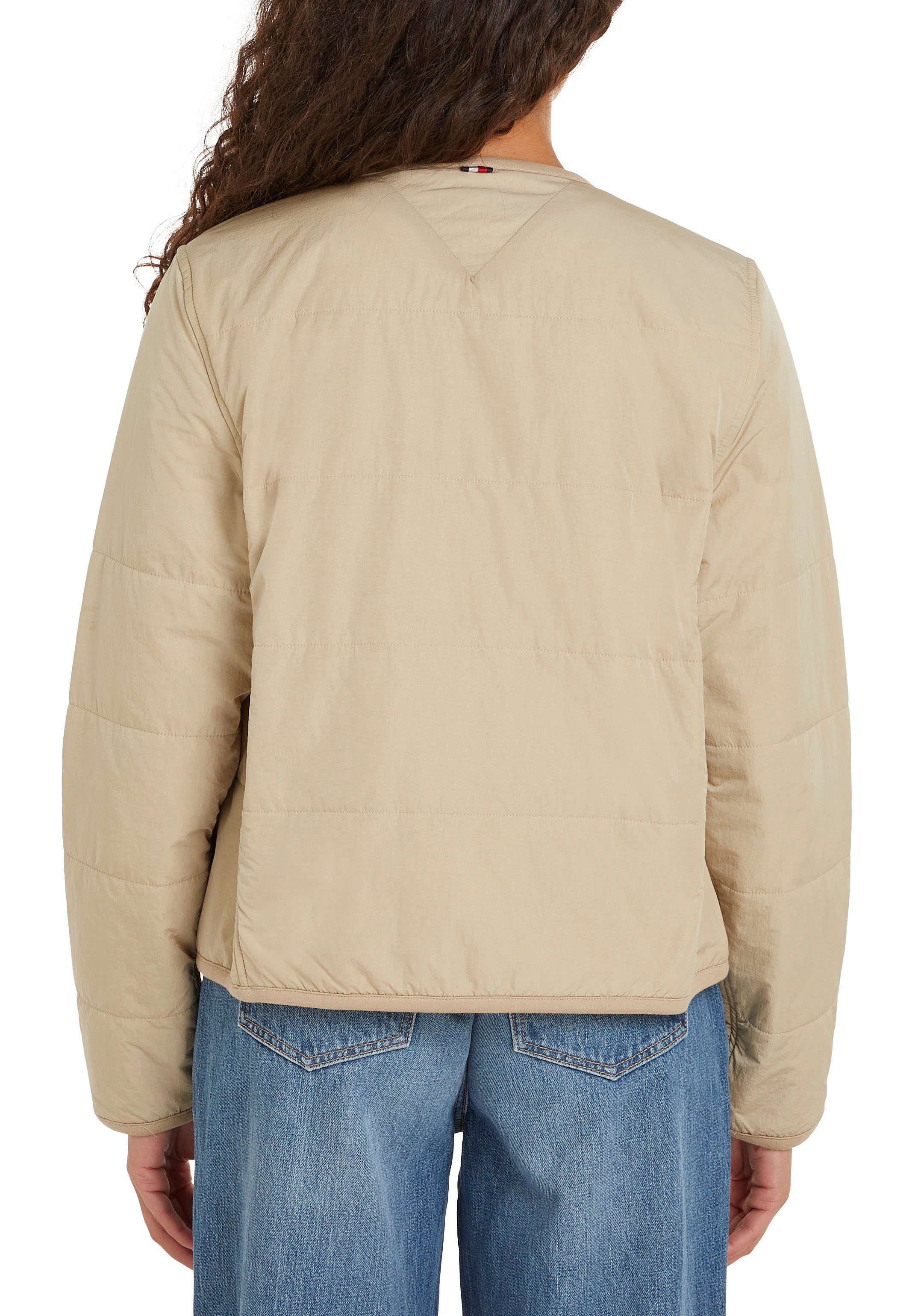 Tommy Hilfiger Gewatteerde jas JERSEY LINED JACKET met tommy jeans-merklabel