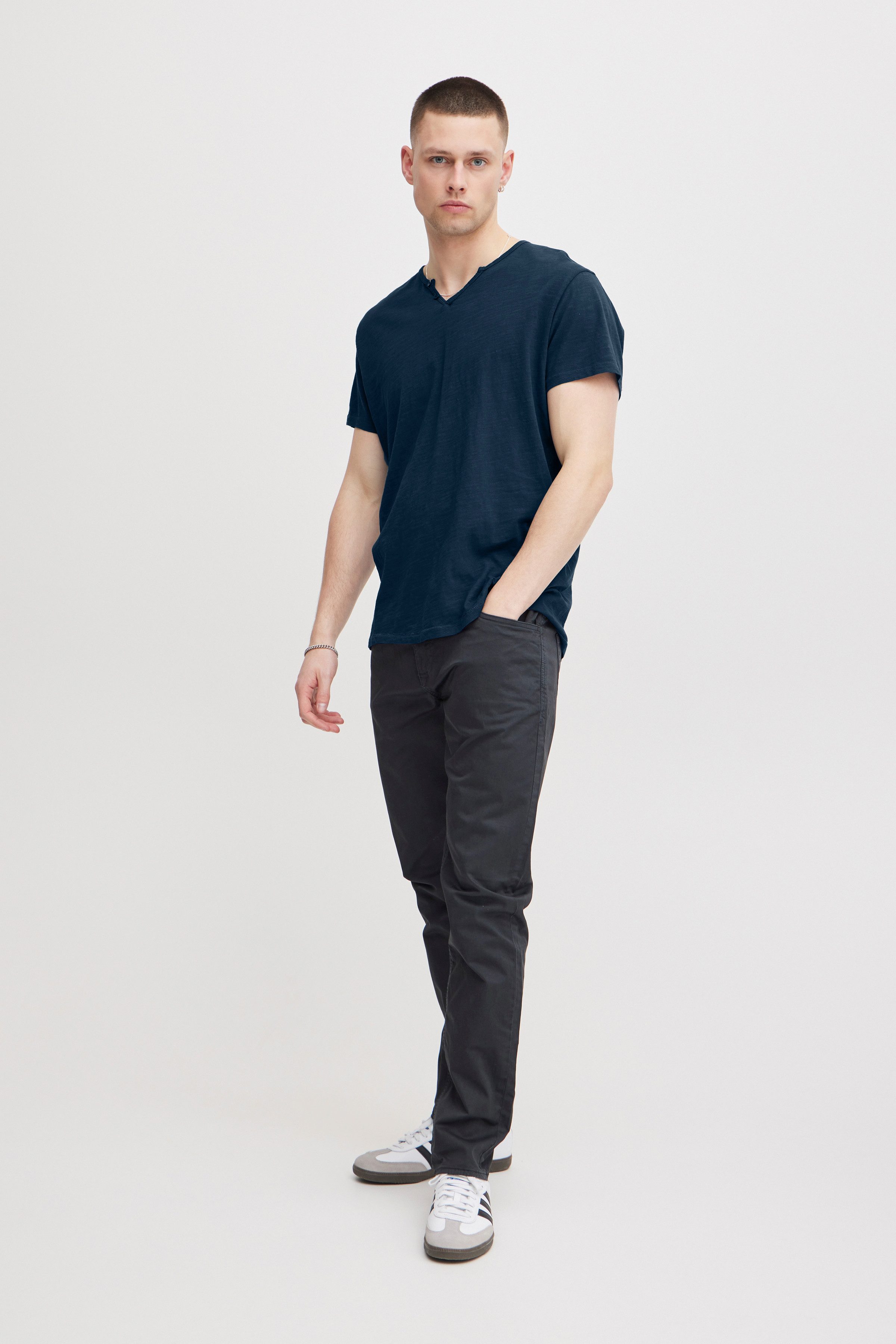 Blend T-shirt BHAshton split neck tee