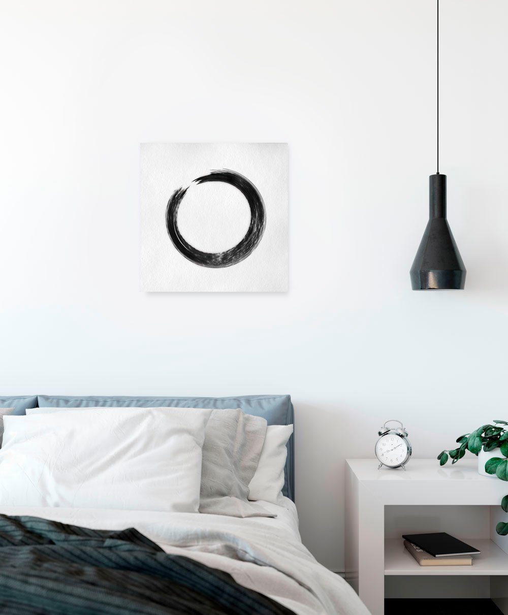 Komar Artprint op linnen Circulair - Afmeting 40 x 40 cm Canvasdoek met echt houten frame (1 stuk)