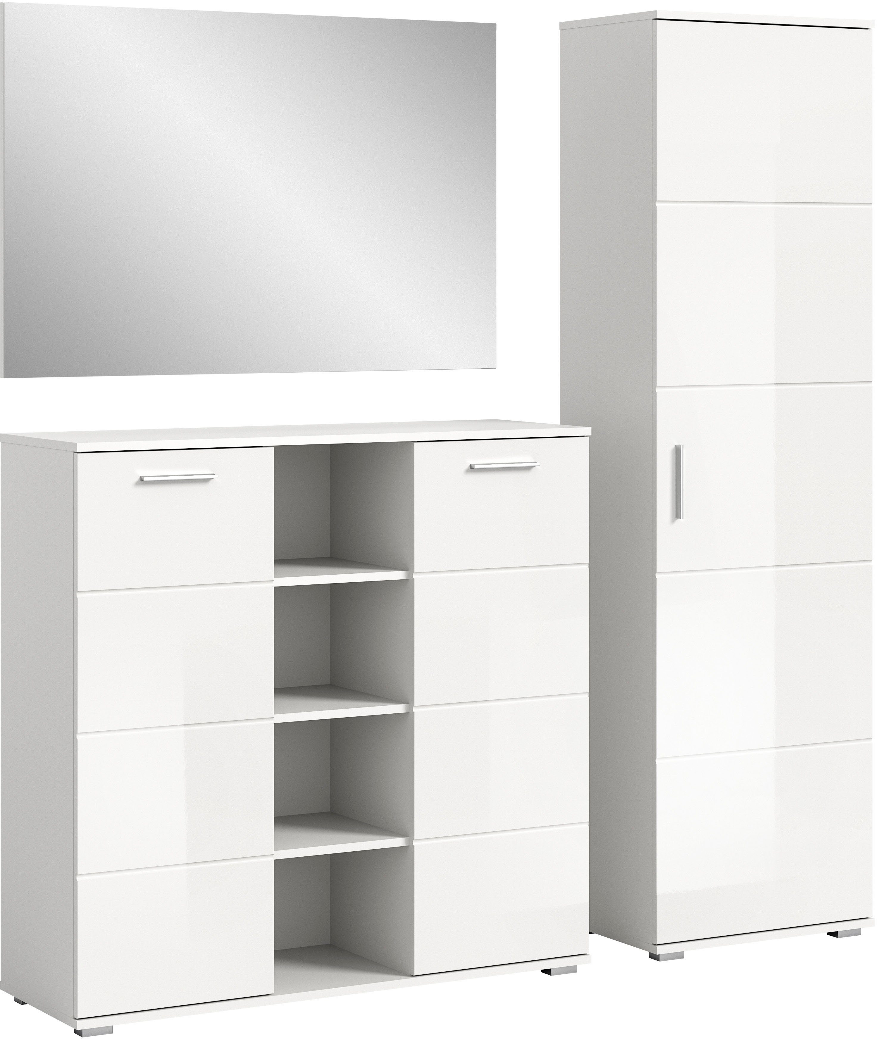 INOSIGN Halmeubelset Valge, Breedte 180 cm inclusief 15 cm typeafstand, 3-delig Set, bestaande uit: (3-delig)