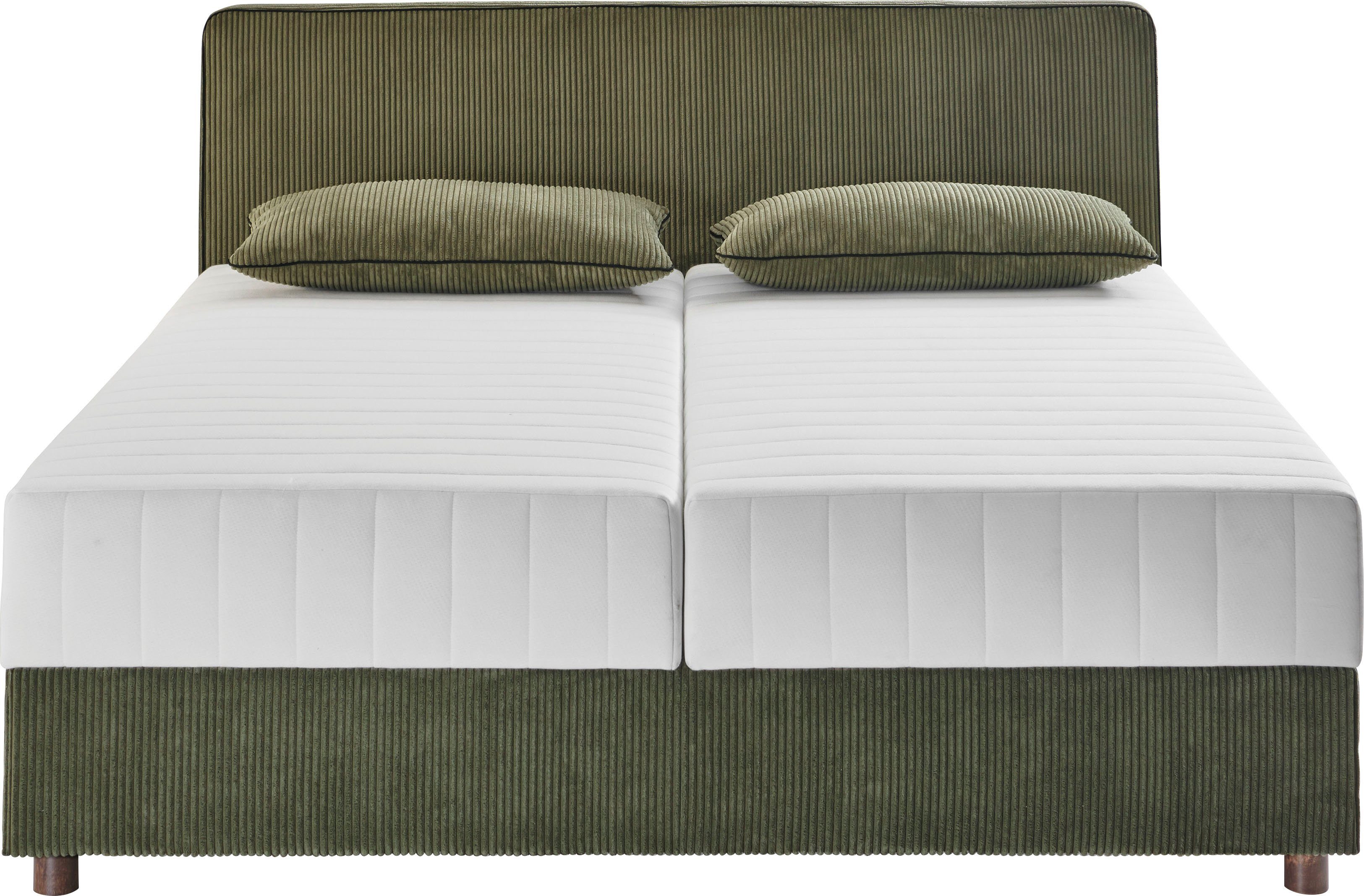 ATLANTIC home collection Bed Corinna Boxspring bed incl. opbergruimte, ribfluweel, verkrijgbaar in verschillende breedtes
