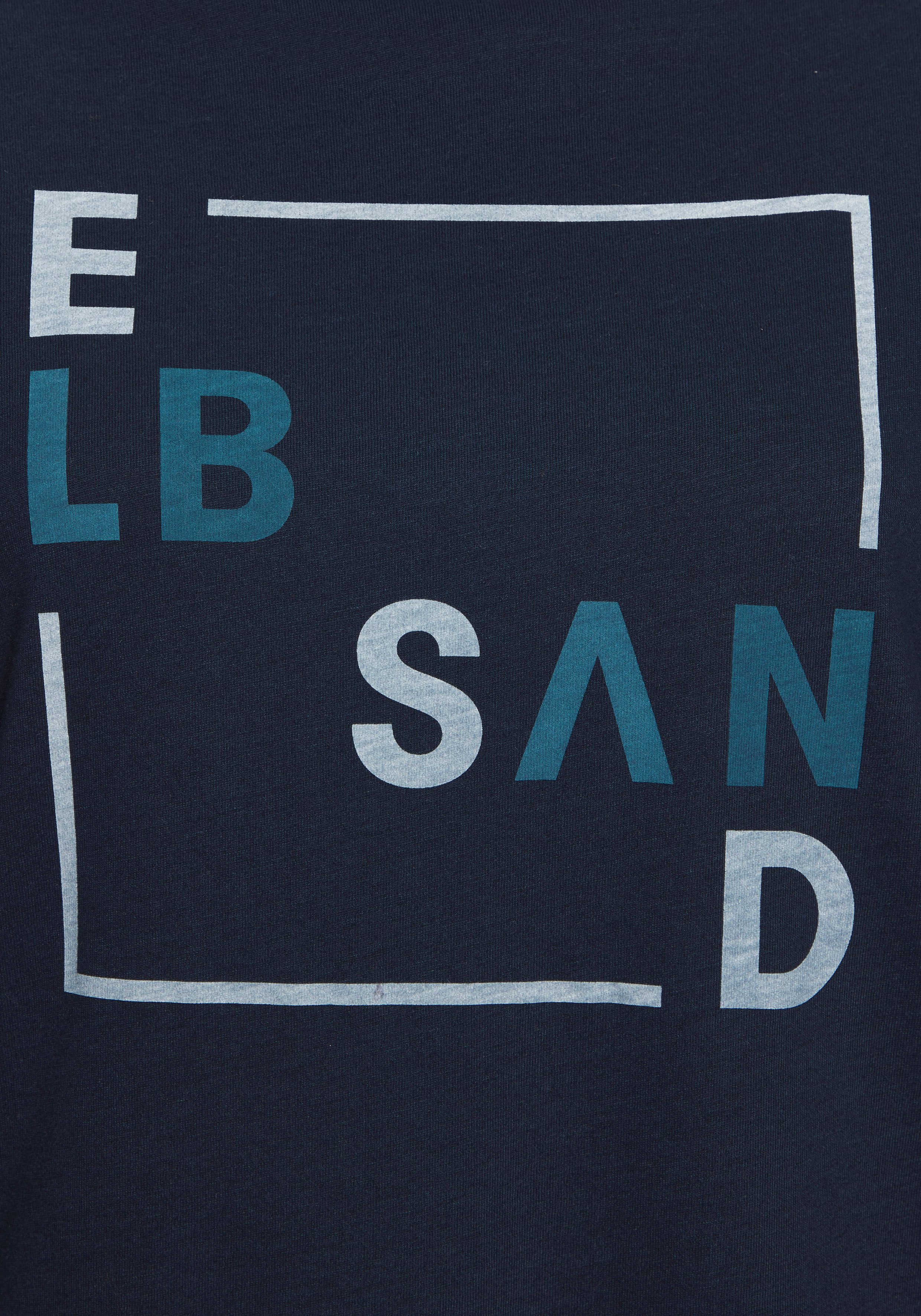 Elbsand Shirt met lange mouwen met print aan de voorkant, lange mouwen, losse pasvorm