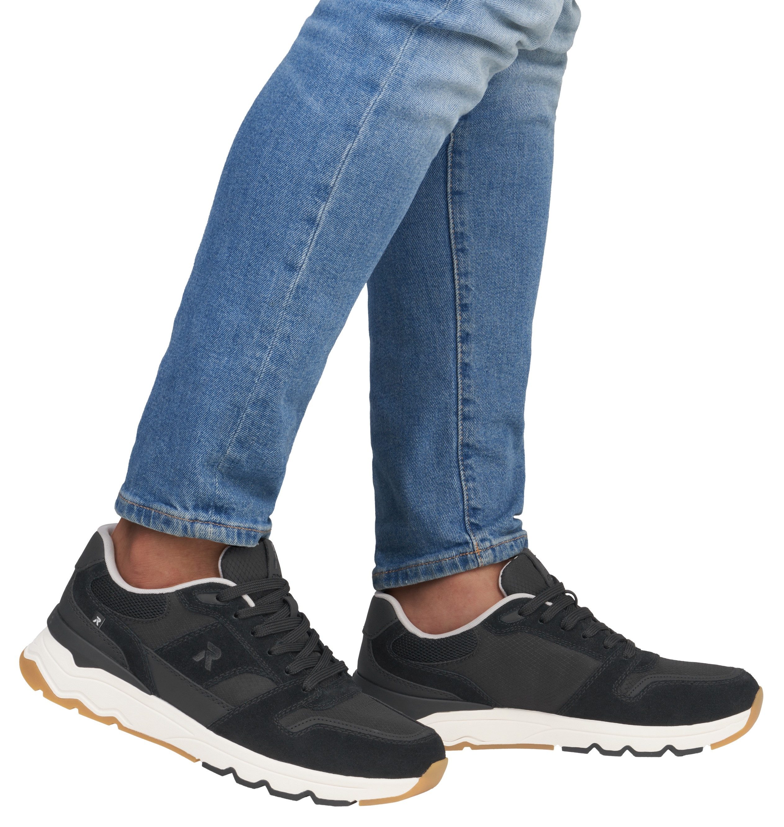 RIEKER Sport Sneakers , veterschoenen, lage schoen, vrijetijdsschoen met zachte binnenzool