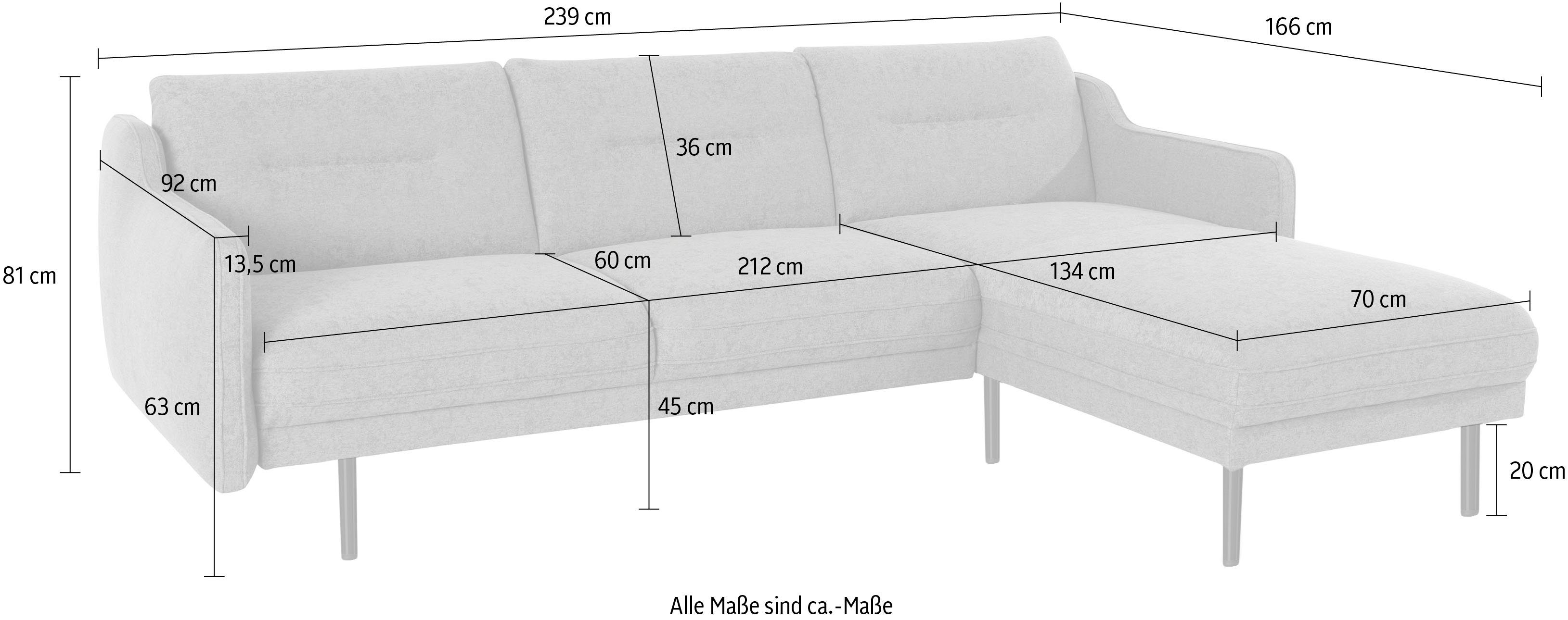 andas Hoekbank Nordfyn L-vorm chic design in 3 stofkwaliteiten, design by morten georgsen