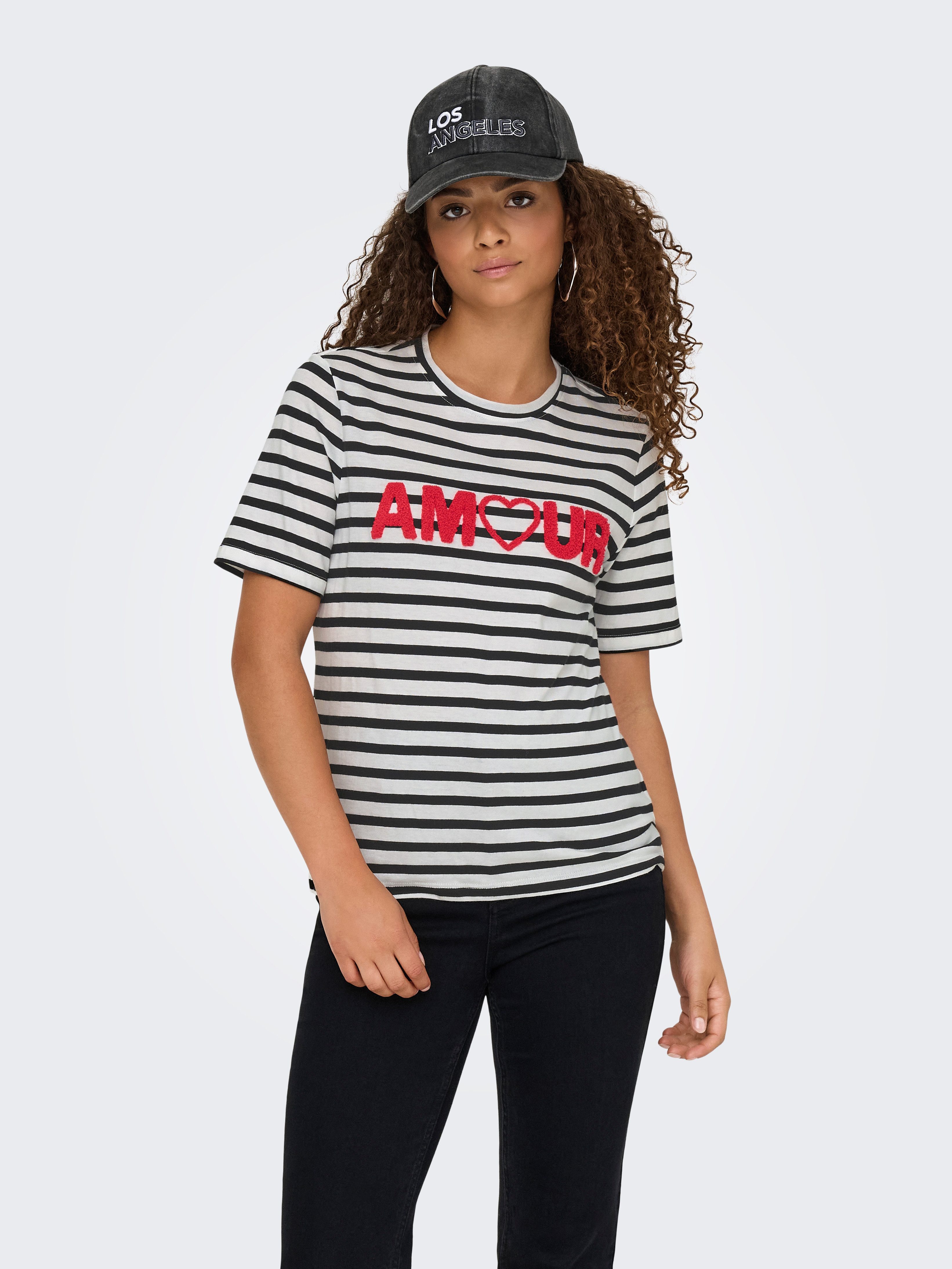 Only T-shirt ONLKIKO LIFE S/S O-NECK TERRY TOP CS JRS