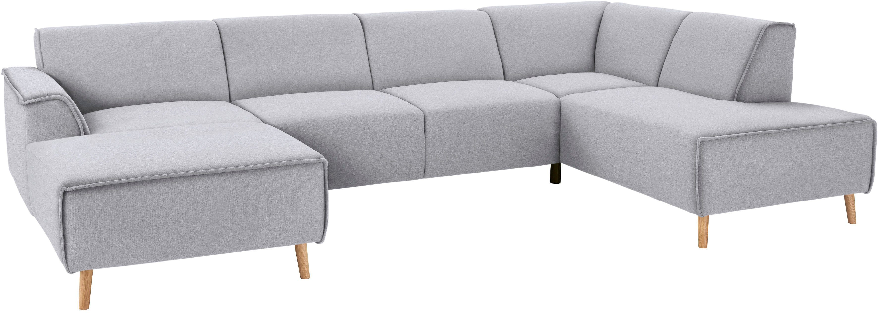 andas Zithoek Janek Scandic Design, elegant en tijdloos U-vorm met binnenvering en opstaande naad in scandinavisch design