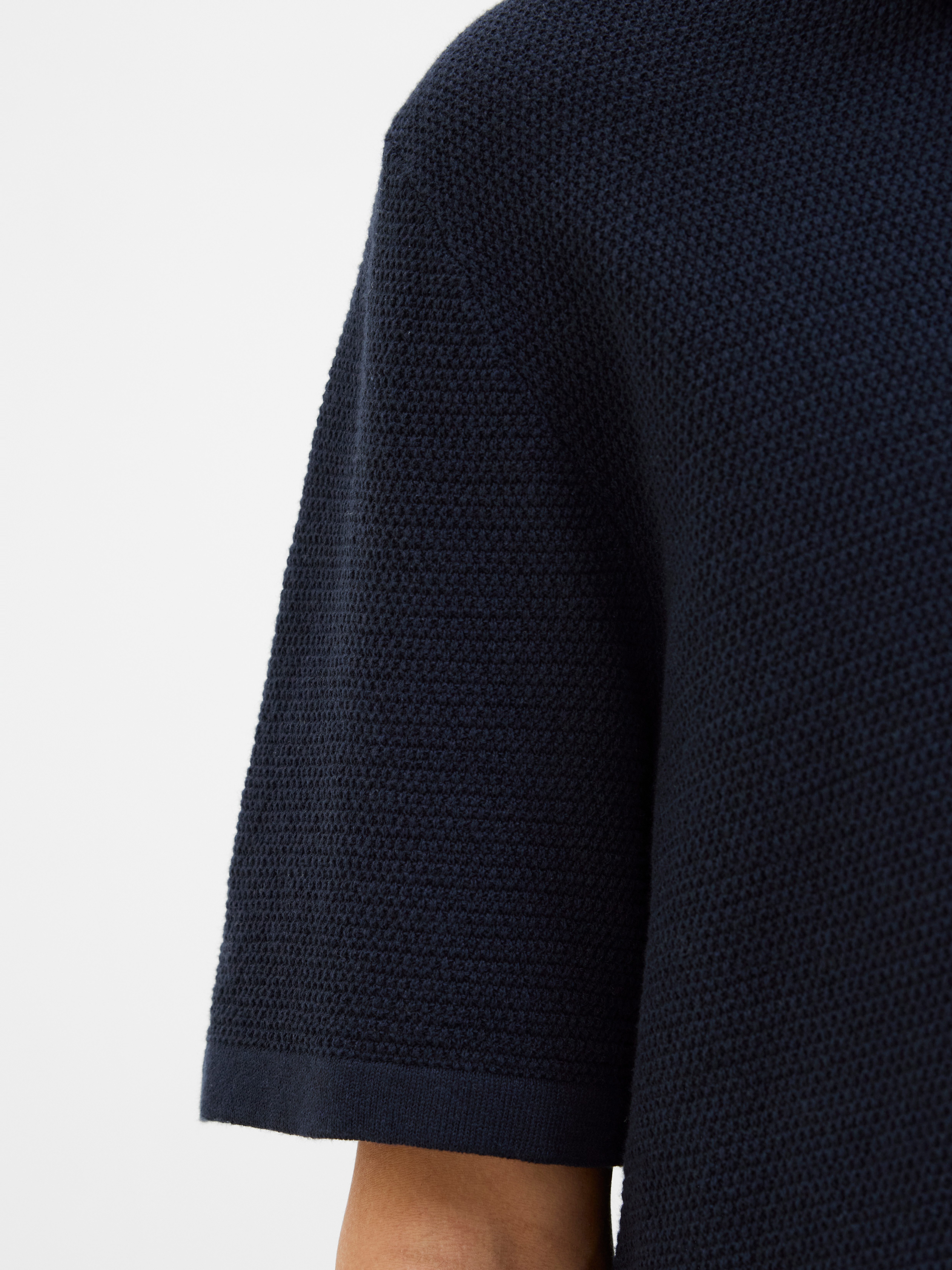 Jack & Jones Trui met korte mouwen JJEGEORGE KNIT POLO SS SN