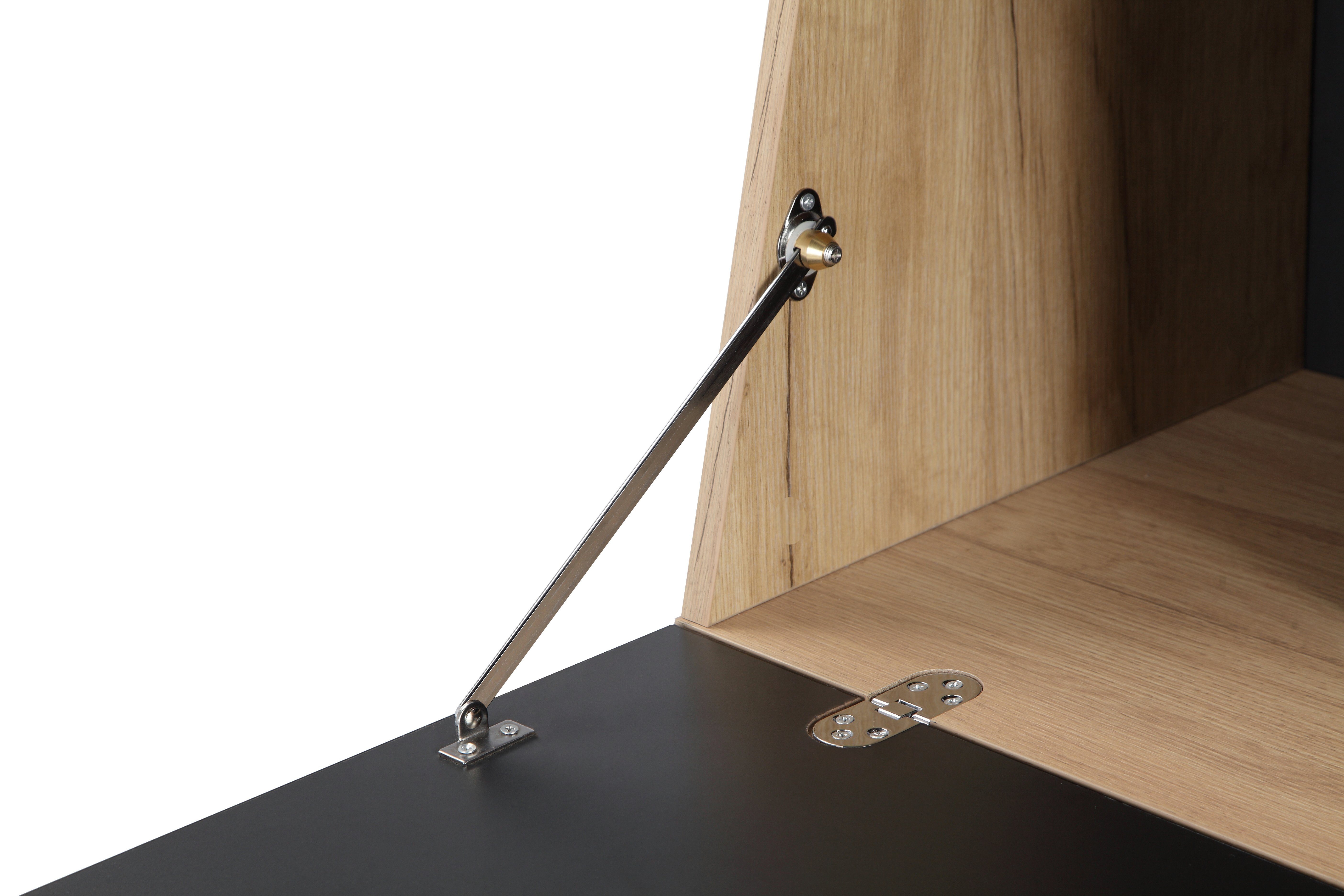 Places of Style Secretaire Moid, thuiswerk bureau, veel opbergmogelijkheden, compact & modern ontwerp, breedte 88,5 cm