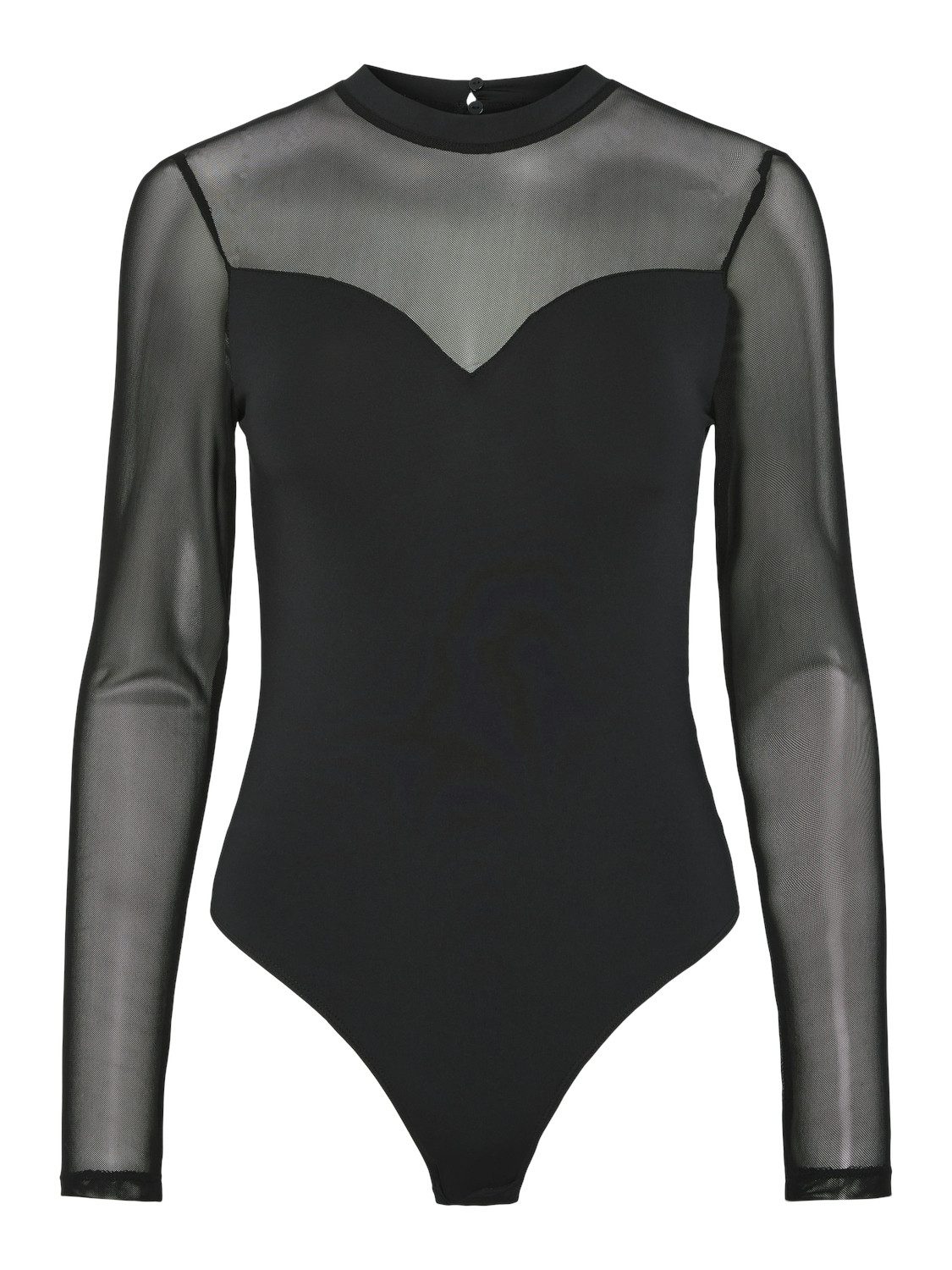 pieces Body met lange mouwen PCMILLY LS MESH BODYSTOCKING NOOS