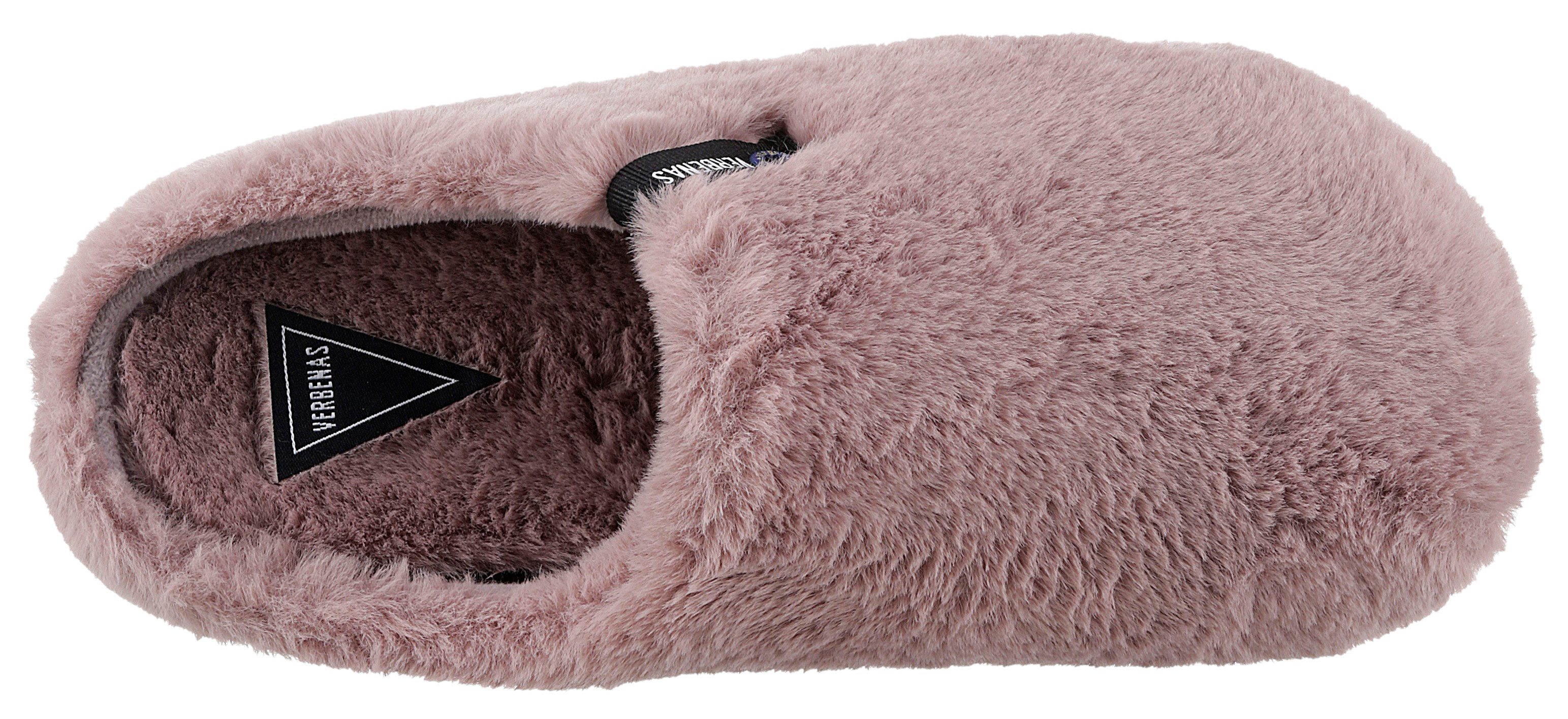 VERBENAS Pantoffels YORK GALES , pantoffel, huispantoffel in een gezellige pluche look